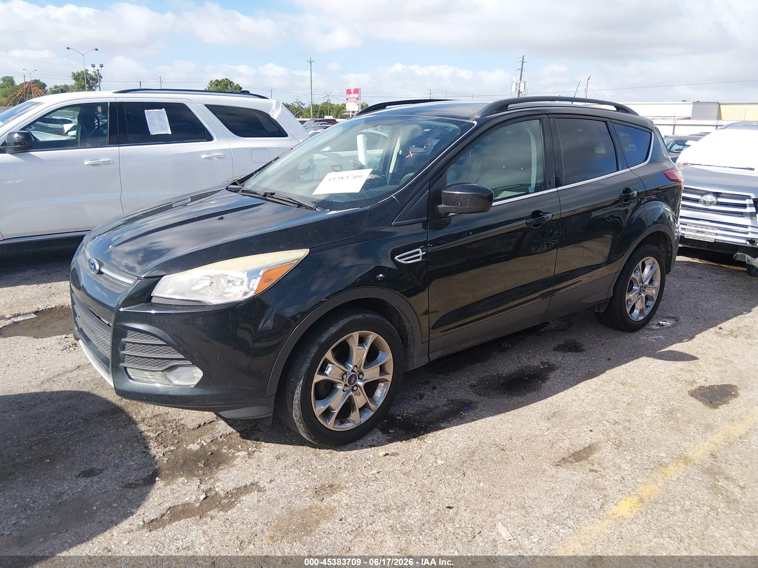 2014 Ford Escape Se Black vin: 1FMCU0GX8EUA61872
