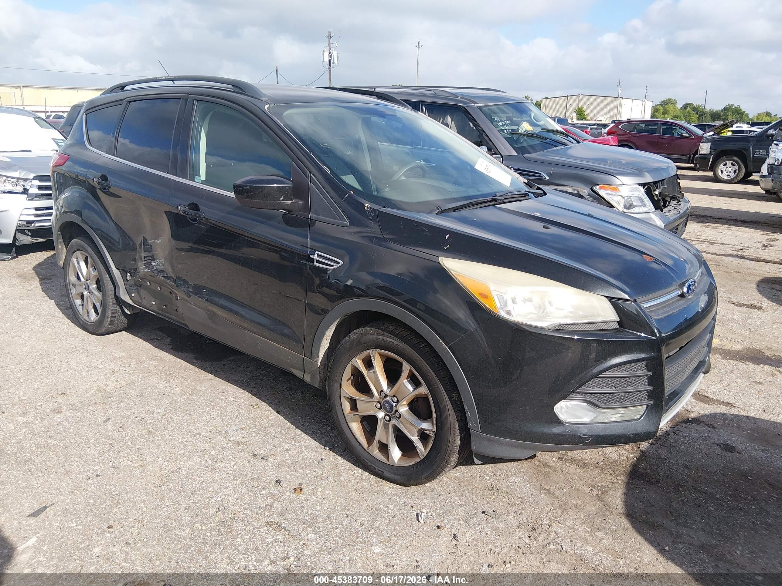 2014 Ford Escape Se Black vin: 1FMCU0GX8EUA61872