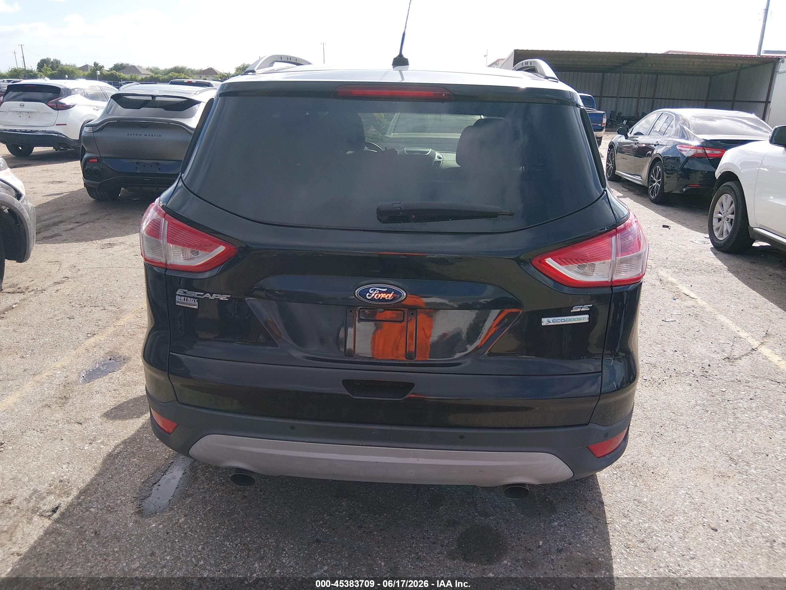 2014 Ford Escape Se Black vin: 1FMCU0GX8EUA61872