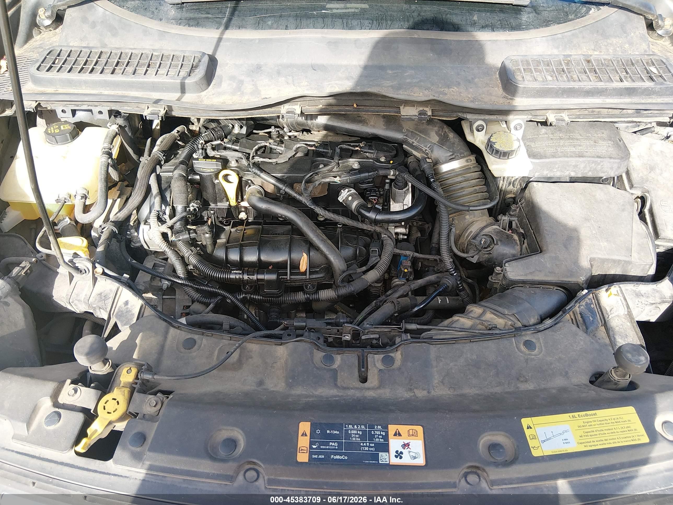 2014 Ford Escape Se Black vin: 1FMCU0GX8EUA61872