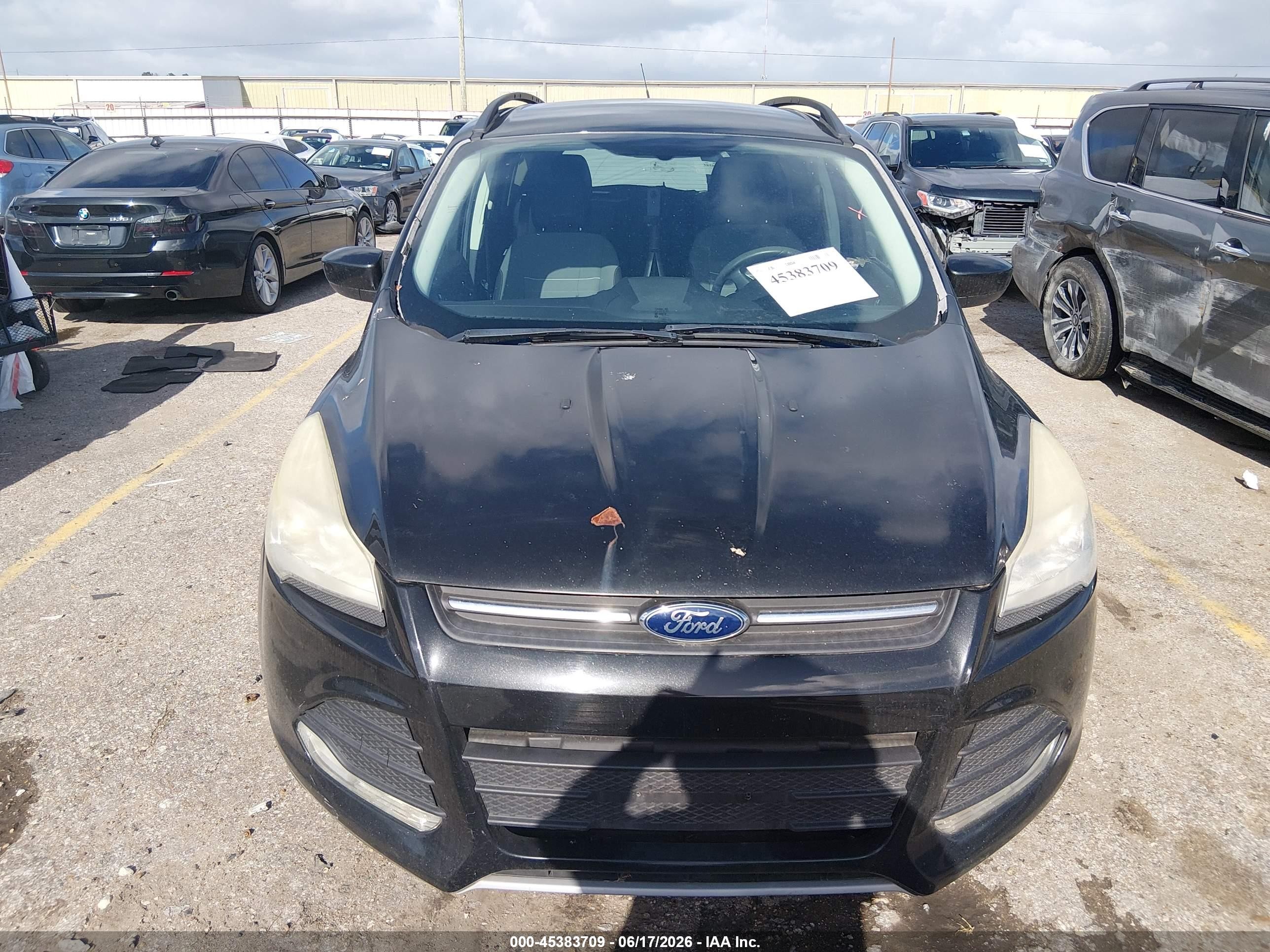 2014 Ford Escape Se Black vin: 1FMCU0GX8EUA61872