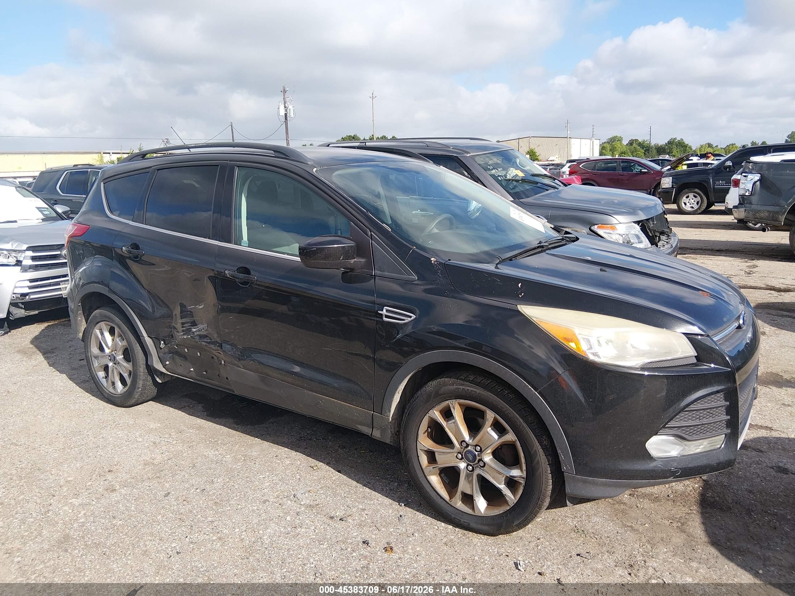 2014 Ford Escape Se Black vin: 1FMCU0GX8EUA61872