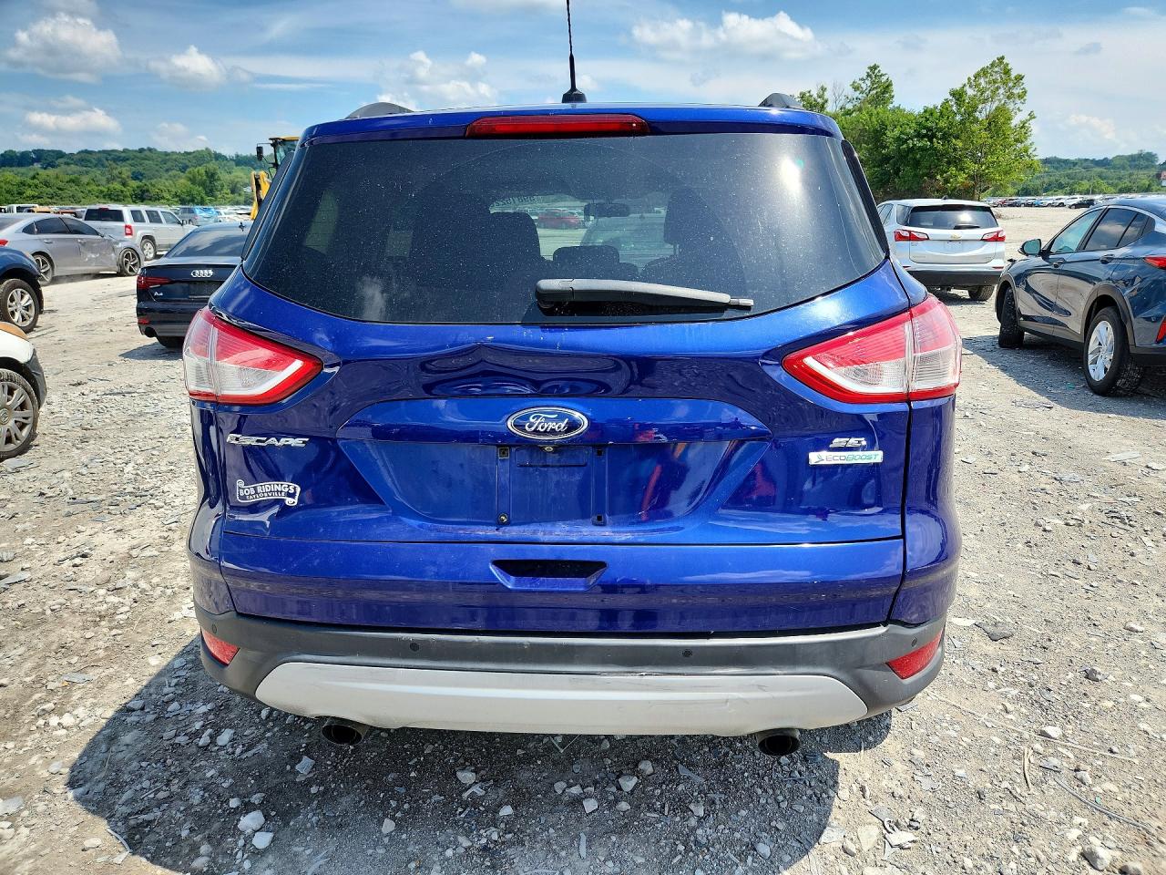2014 Ford Escape Синий vin: 1FMCU0GX8EUA83497