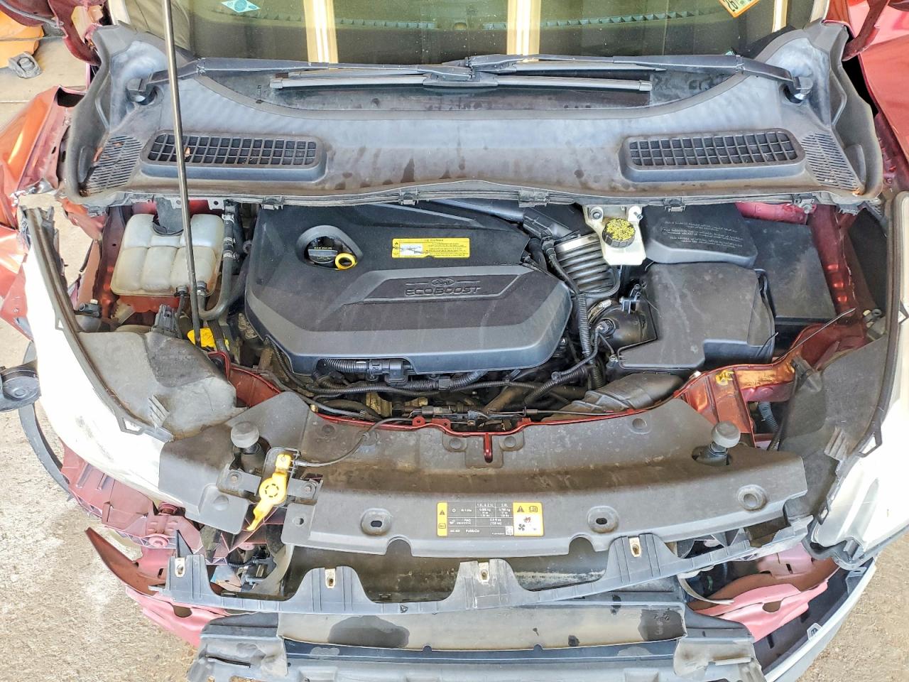 2014 Ford Escape Se Orange vin: 1FMCU0GX8EUA85962