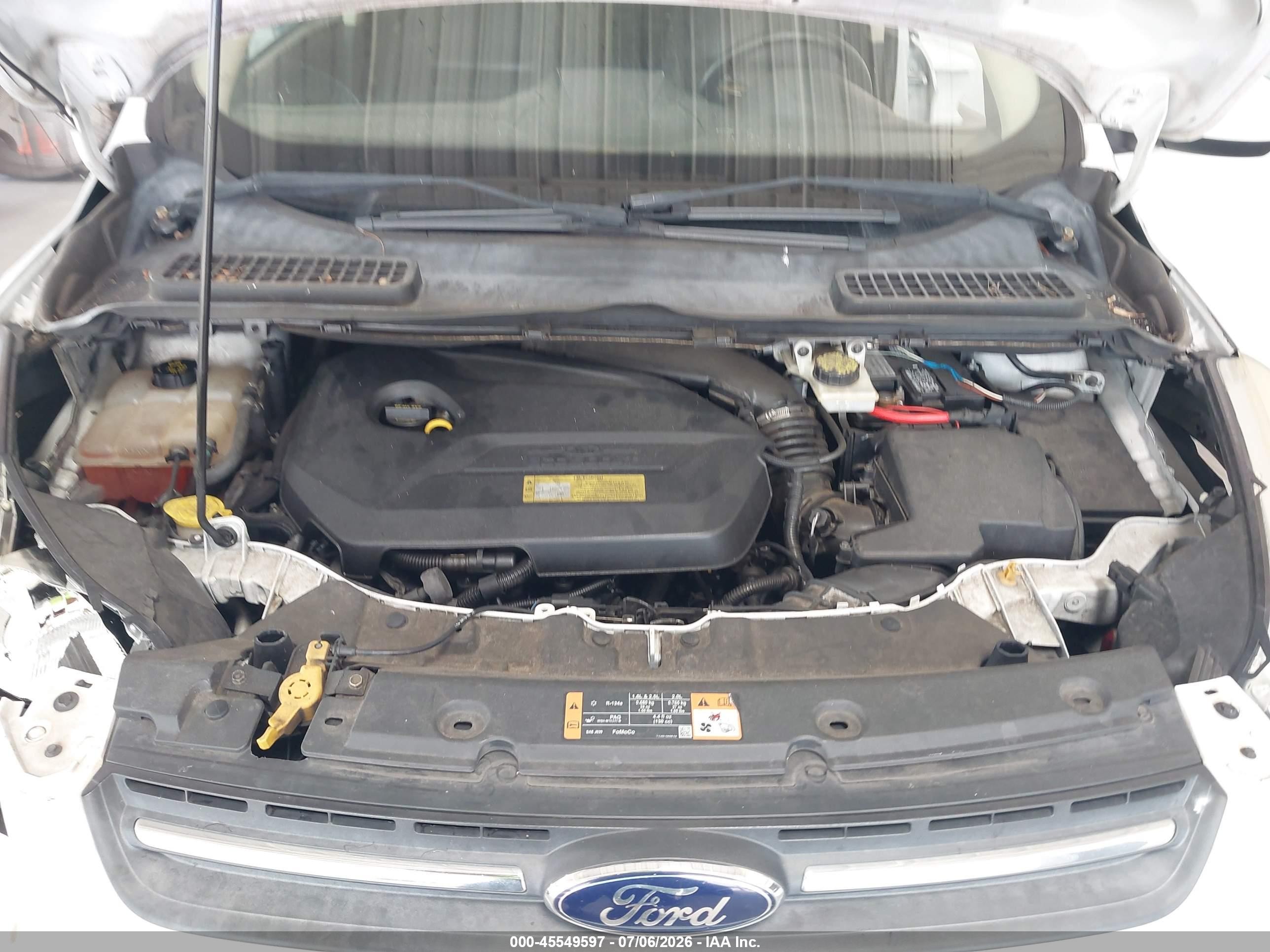 2014 Ford Escape Se Белый vin: 1FMCU0GX8EUB63656