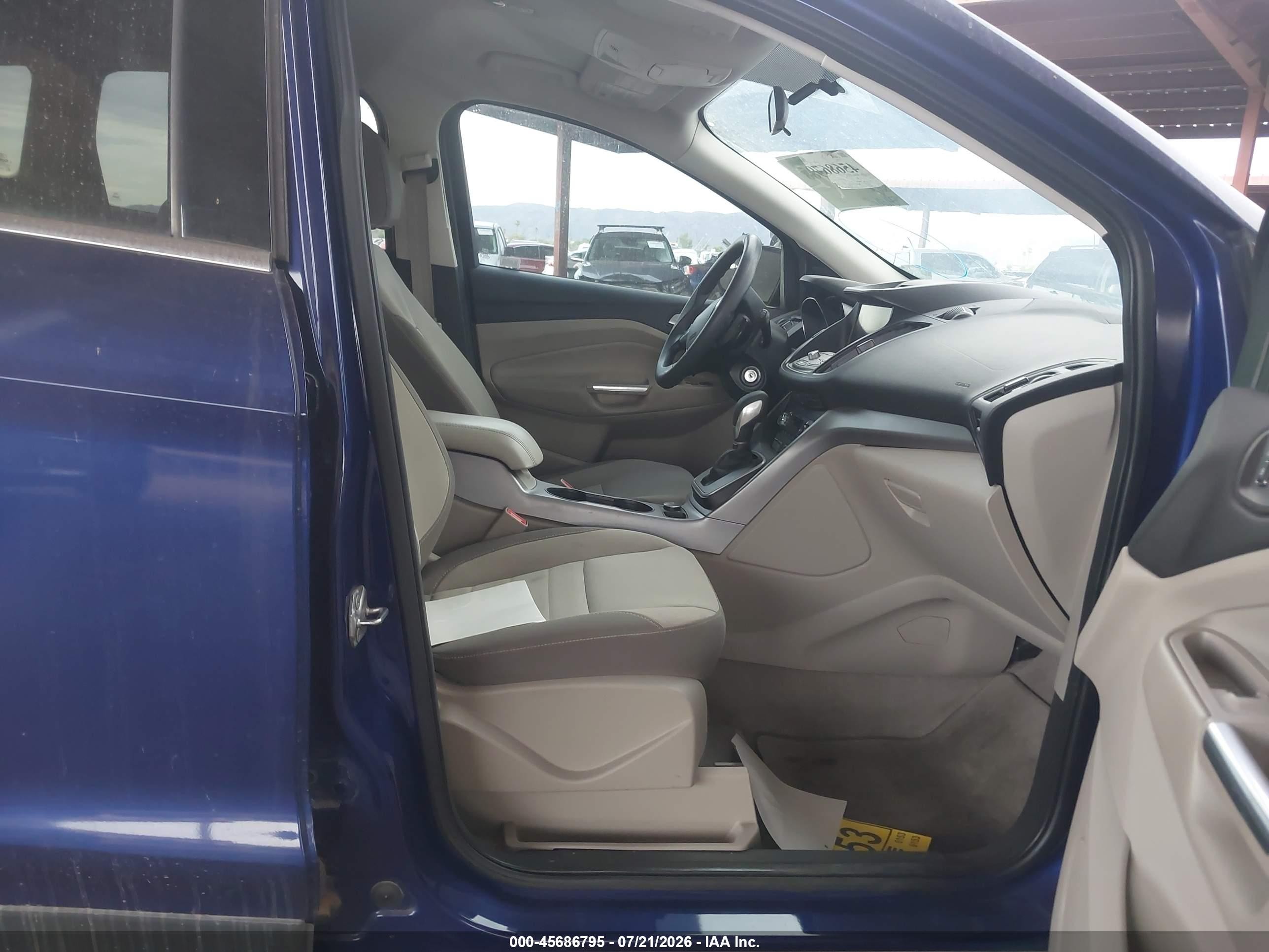 2014 Ford Escape Se Blue vin: 1FMCU0GX8EUB80652