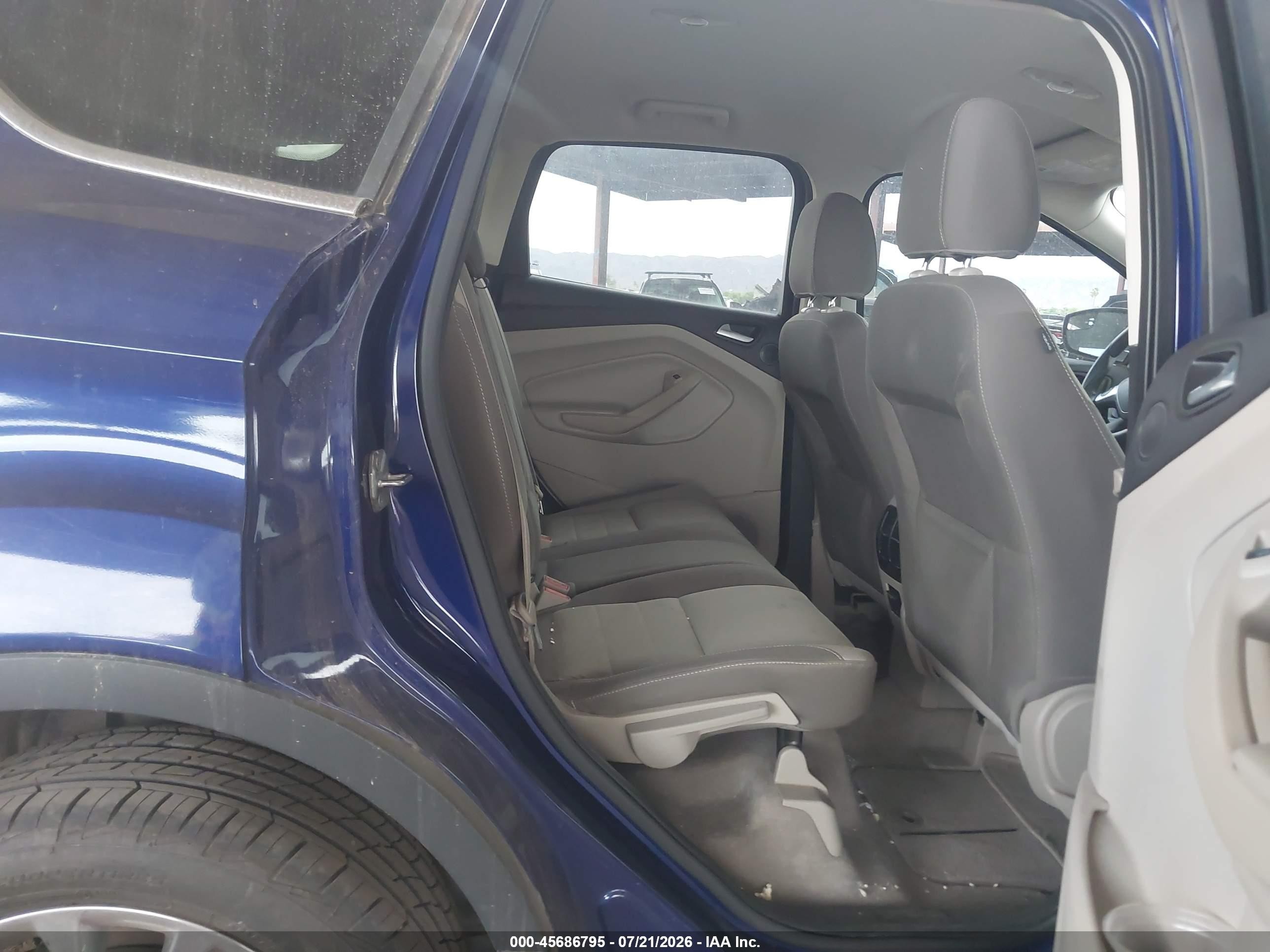 2014 Ford Escape Se Blue vin: 1FMCU0GX8EUB80652