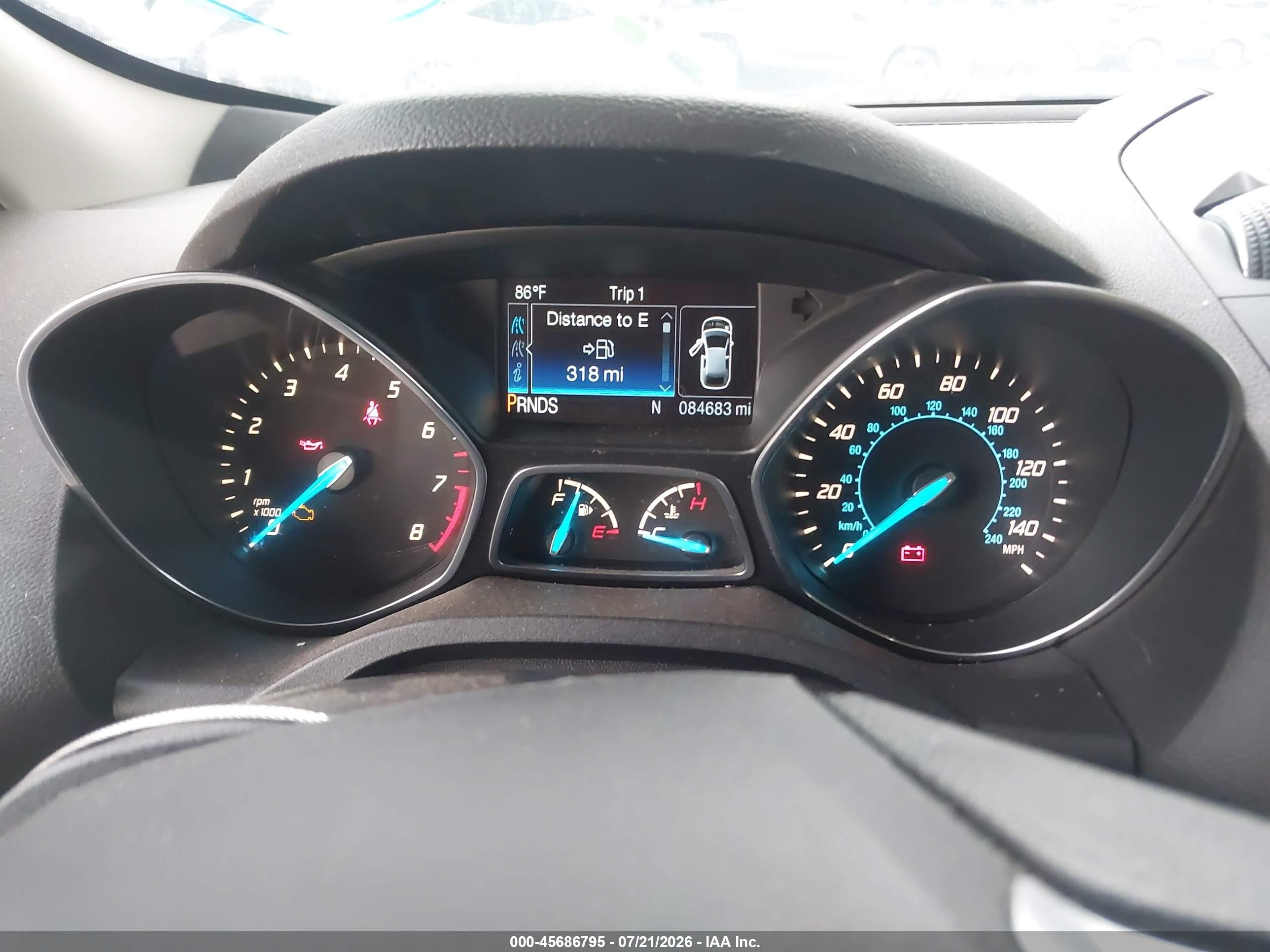 2014 Ford Escape Se Blue vin: 1FMCU0GX8EUB80652