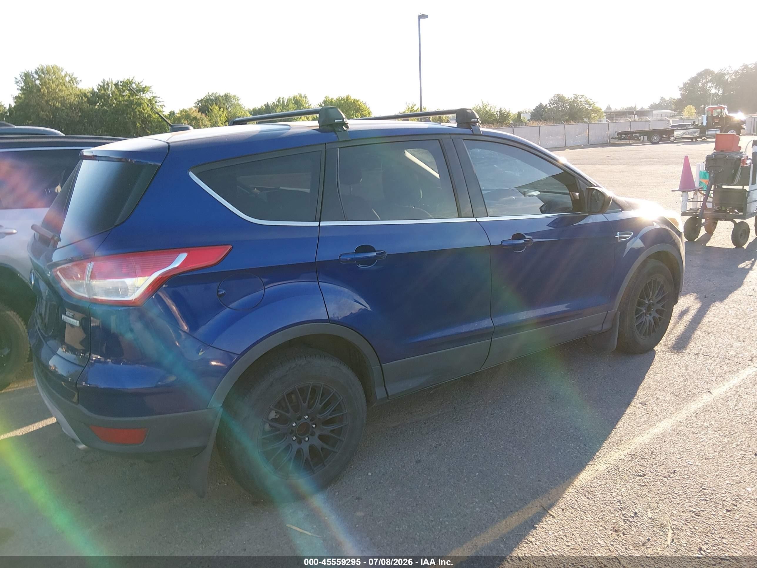 2014 Ford Escape Se Blue vin: 1FMCU0GX8EUC09633