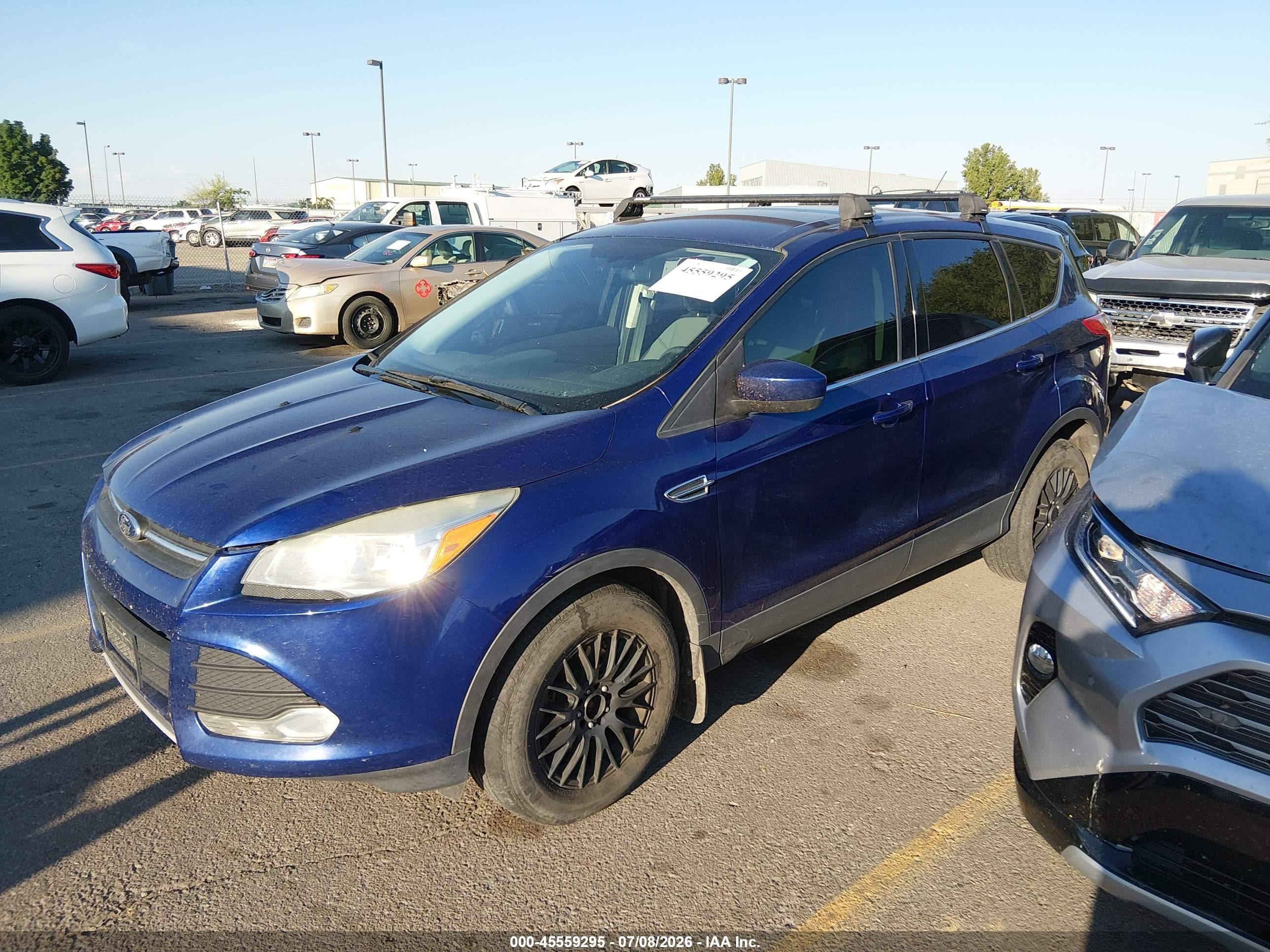 2014 Ford Escape Se Blue vin: 1FMCU0GX8EUC09633