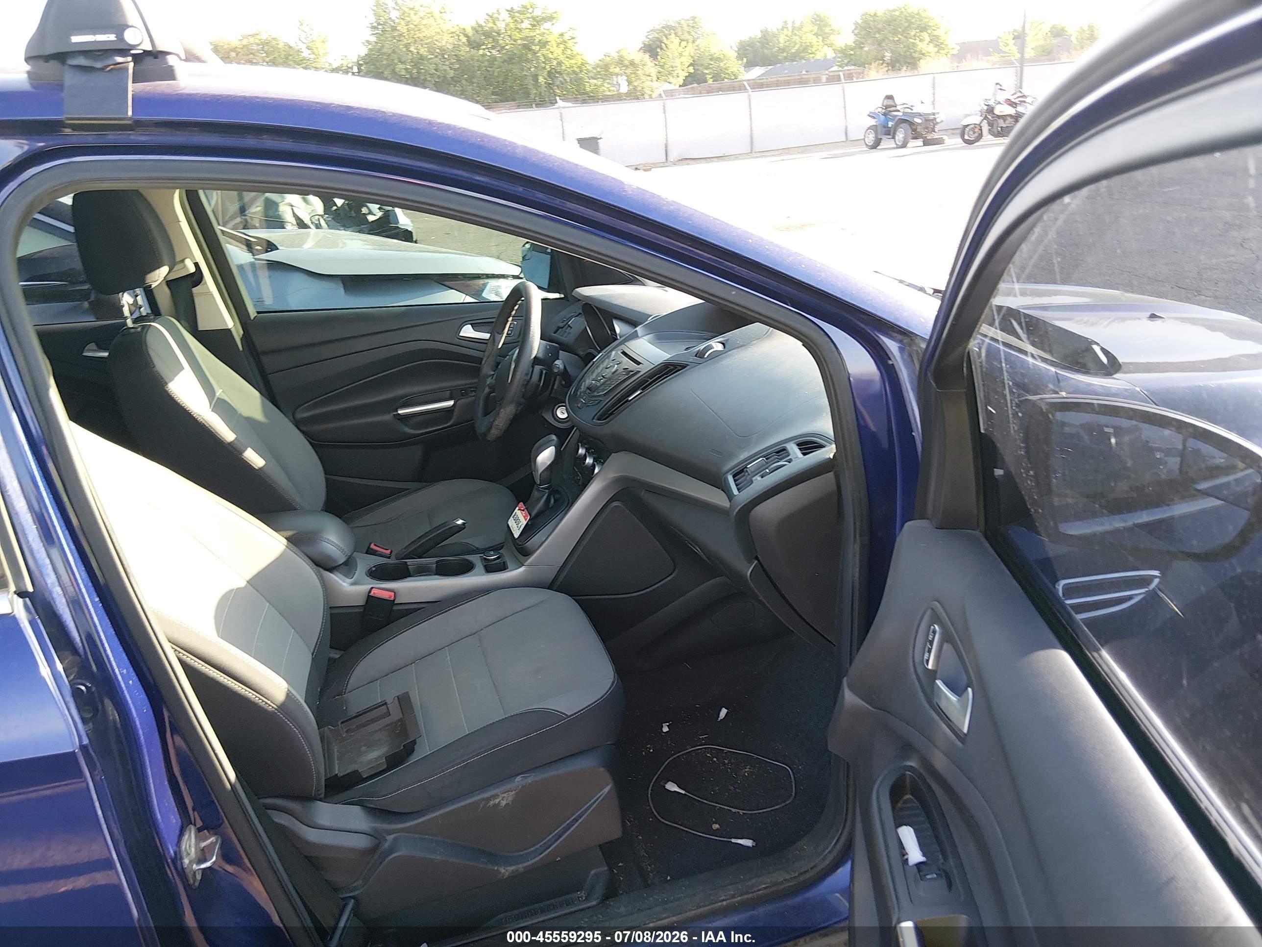2014 Ford Escape Se Blue vin: 1FMCU0GX8EUC09633