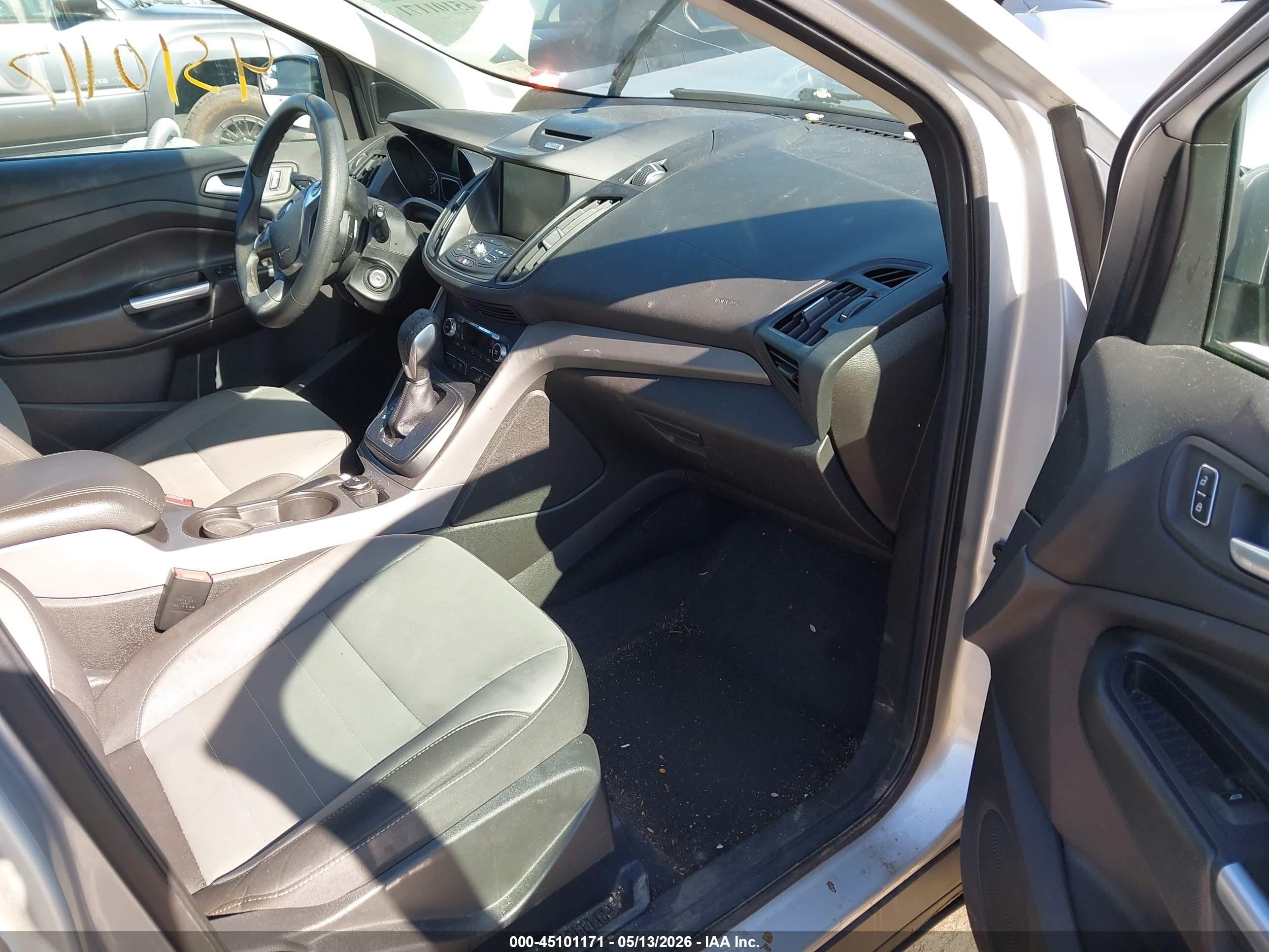 2014 Ford Escape Se Silver vin: 1FMCU0GX8EUC17070