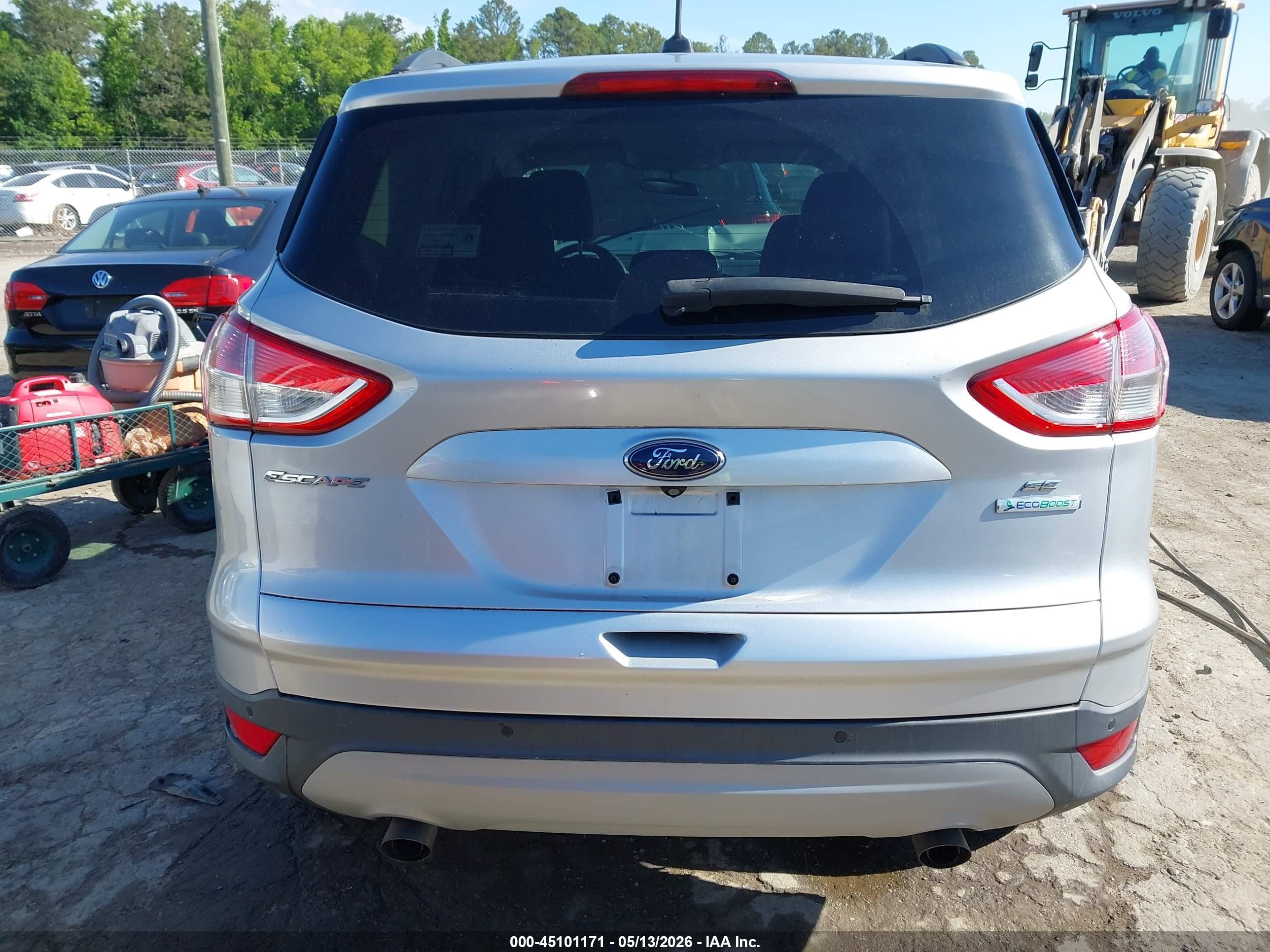 2014 Ford Escape Se Silver vin: 1FMCU0GX8EUC17070