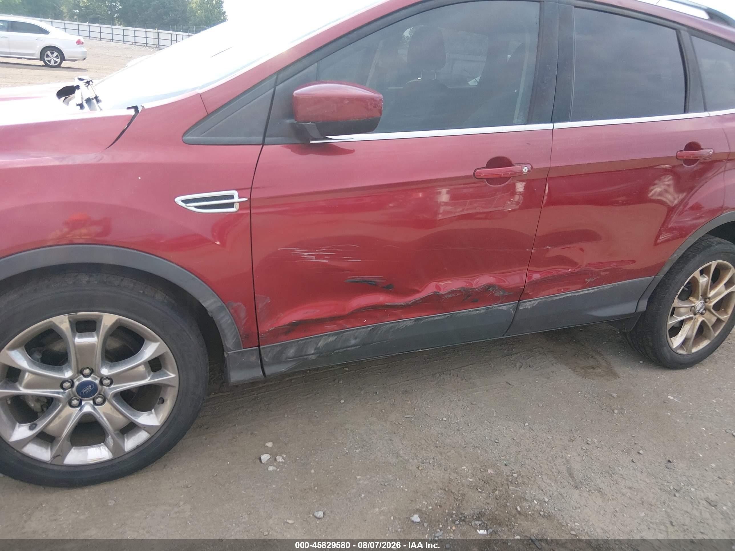 2014 Ford Escape Se Red vin: 1FMCU0GX8EUC29901