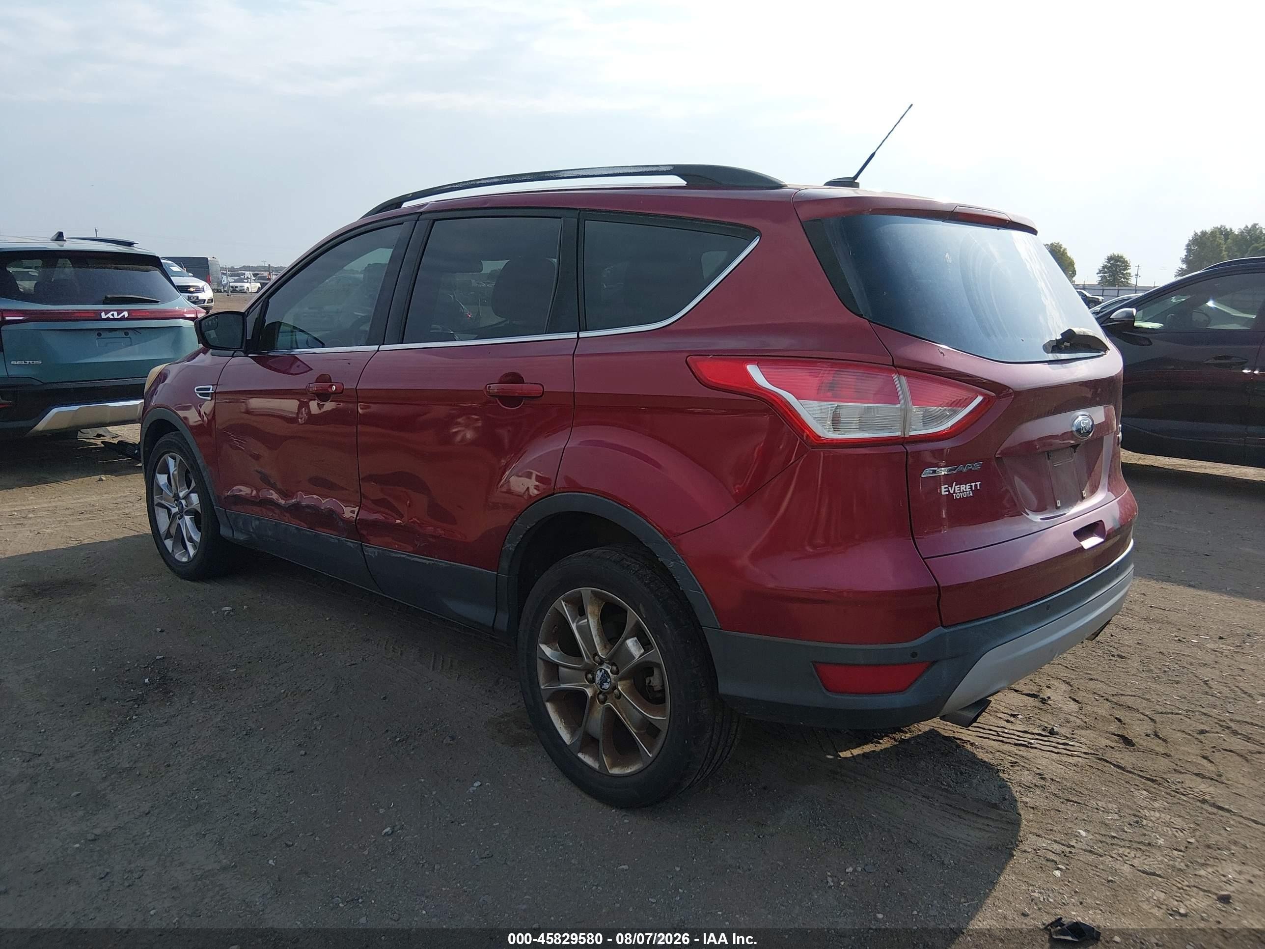 2014 Ford Escape Se Red vin: 1FMCU0GX8EUC29901