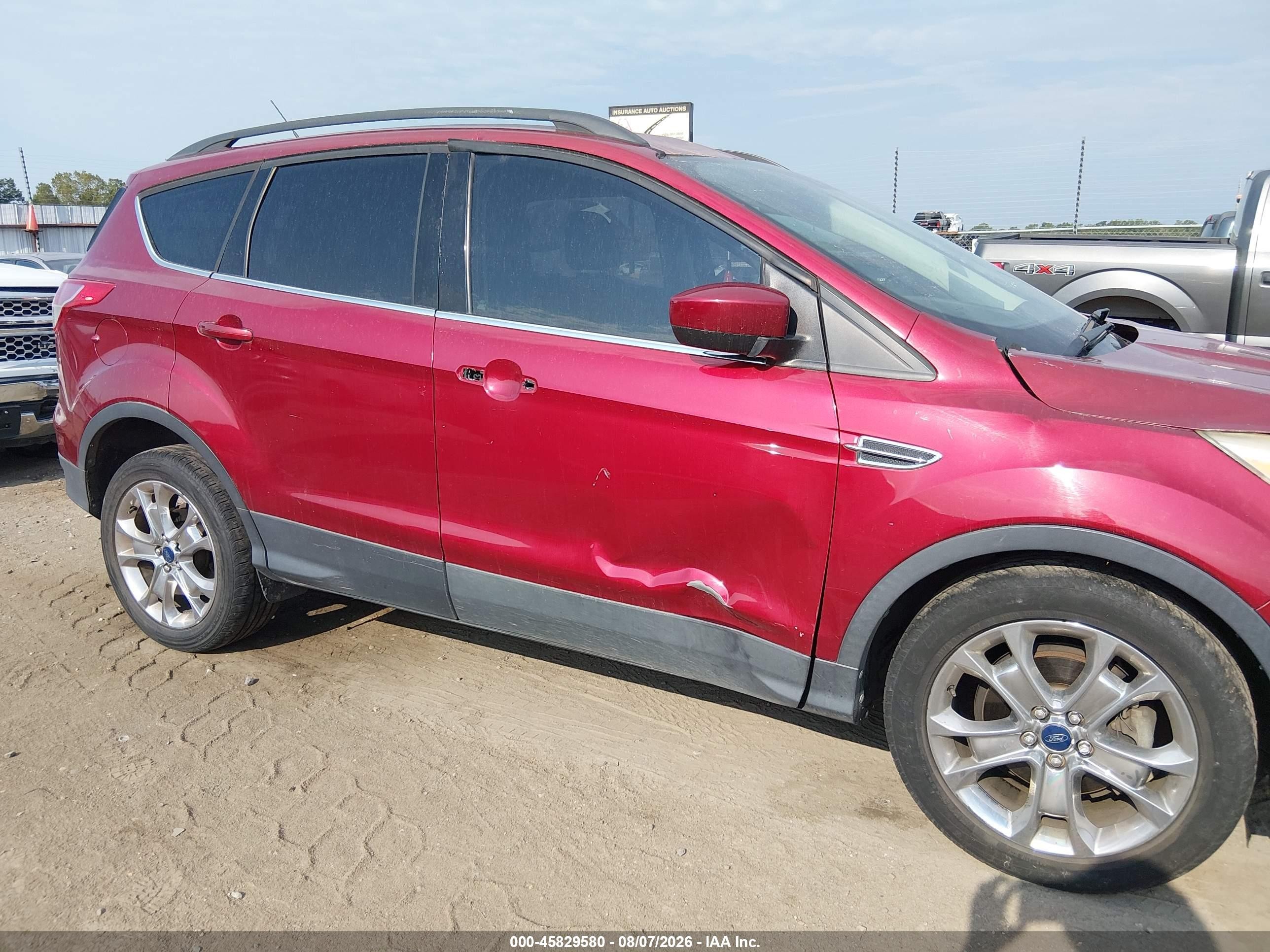 2014 Ford Escape Se Red vin: 1FMCU0GX8EUC29901