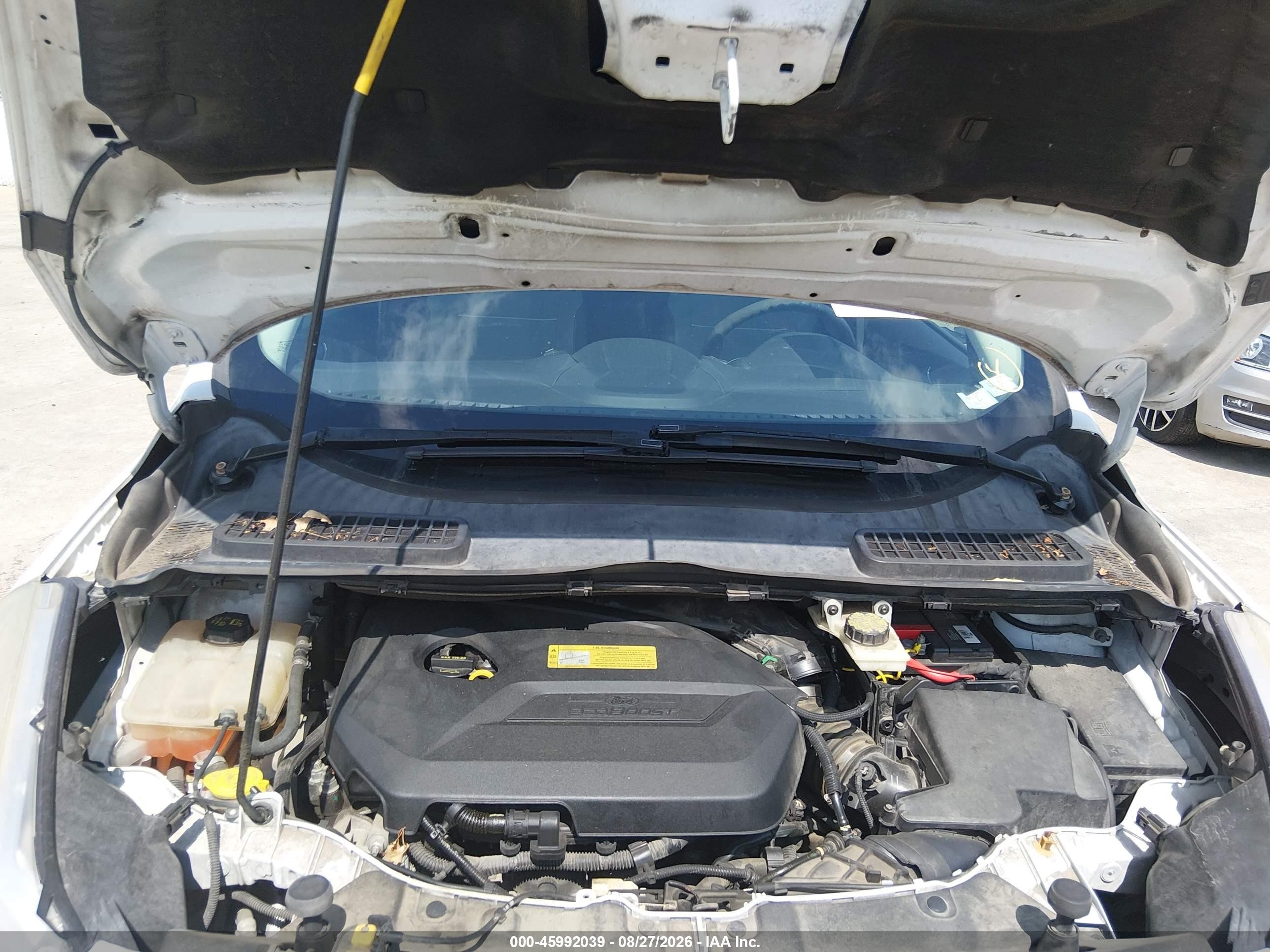 2014 Ford Escape Se White vin: 1FMCU0GX8EUC37111