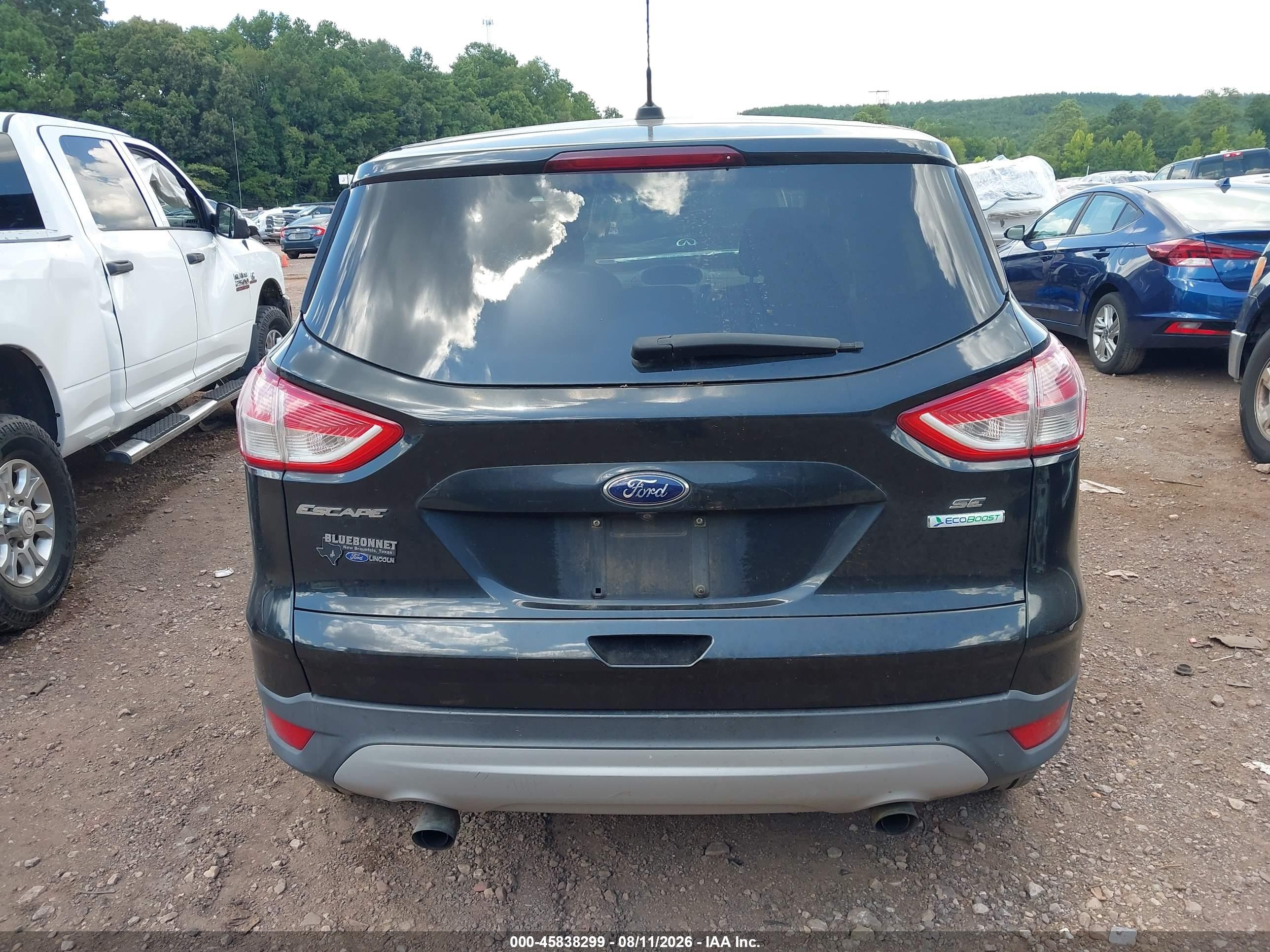 2014 Ford Escape Se Black vin: 1FMCU0GX8EUC84011