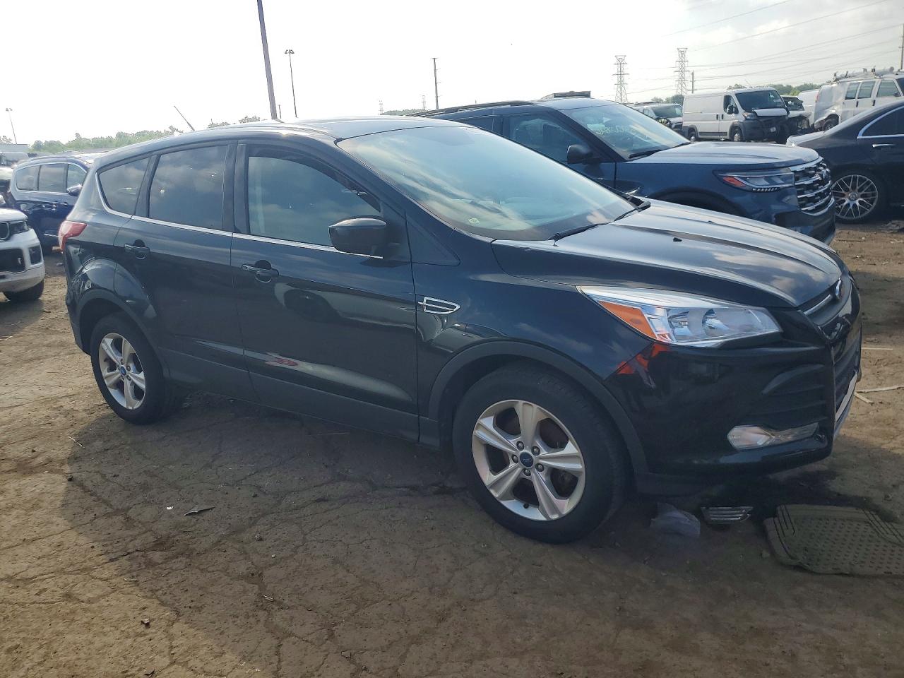 2014 Ford Escape Se Black vin: 1FMCU0GX8EUC91394