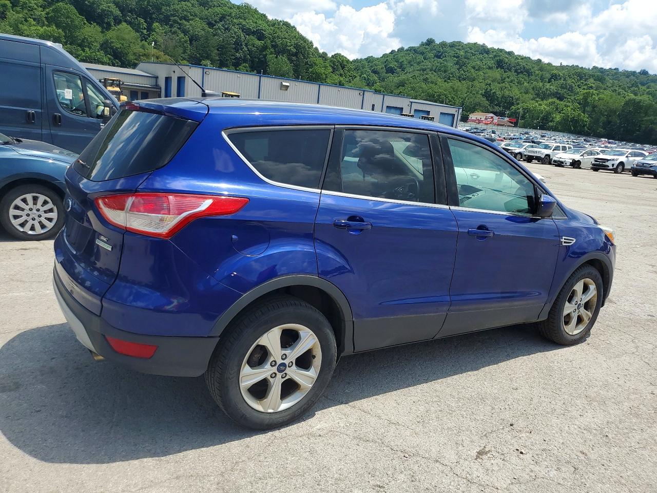 2014 Ford Escape Se Blue vin: 1FMCU0GX8EUD10185