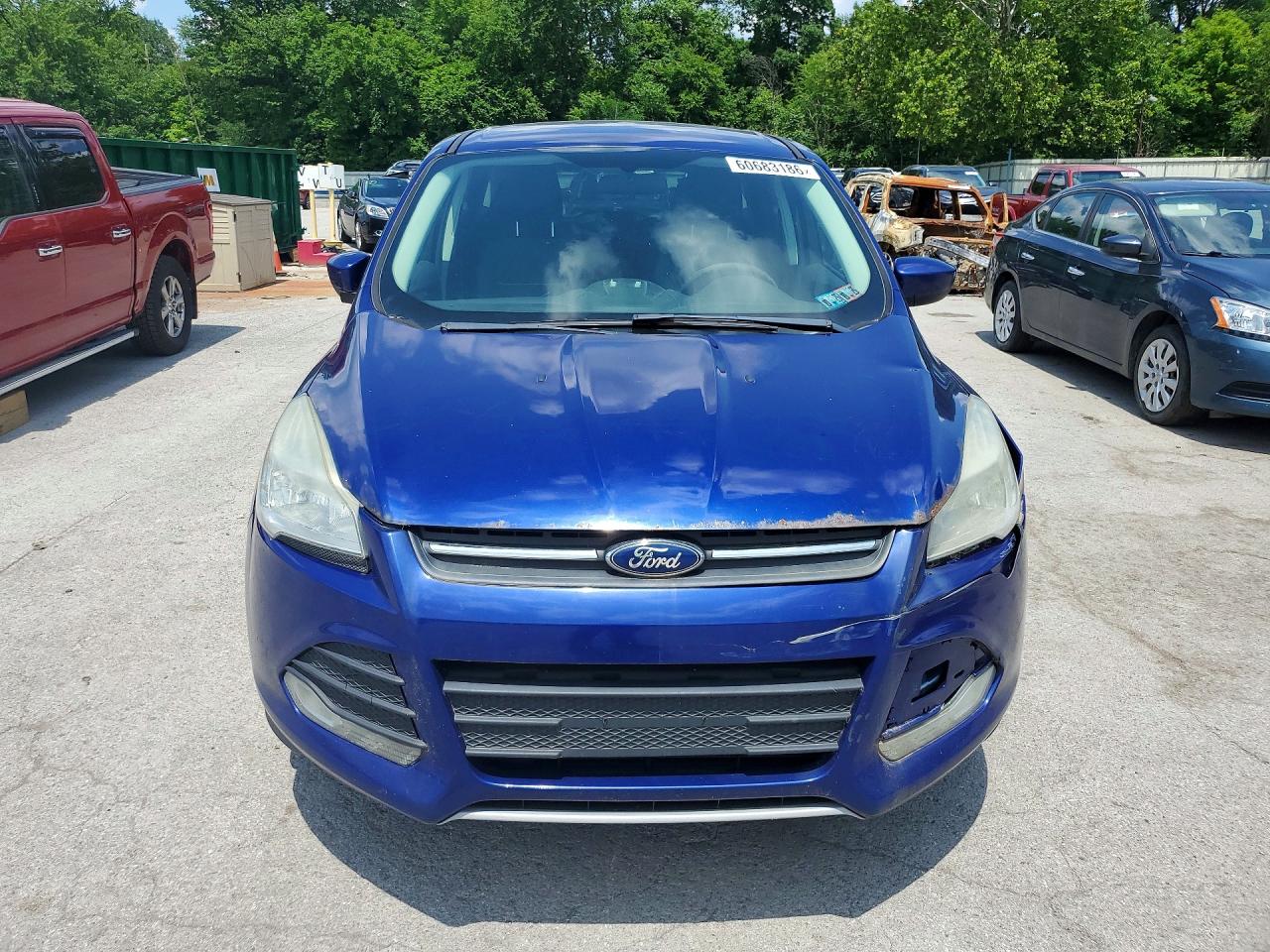 2014 Ford Escape Se Blue vin: 1FMCU0GX8EUD10185