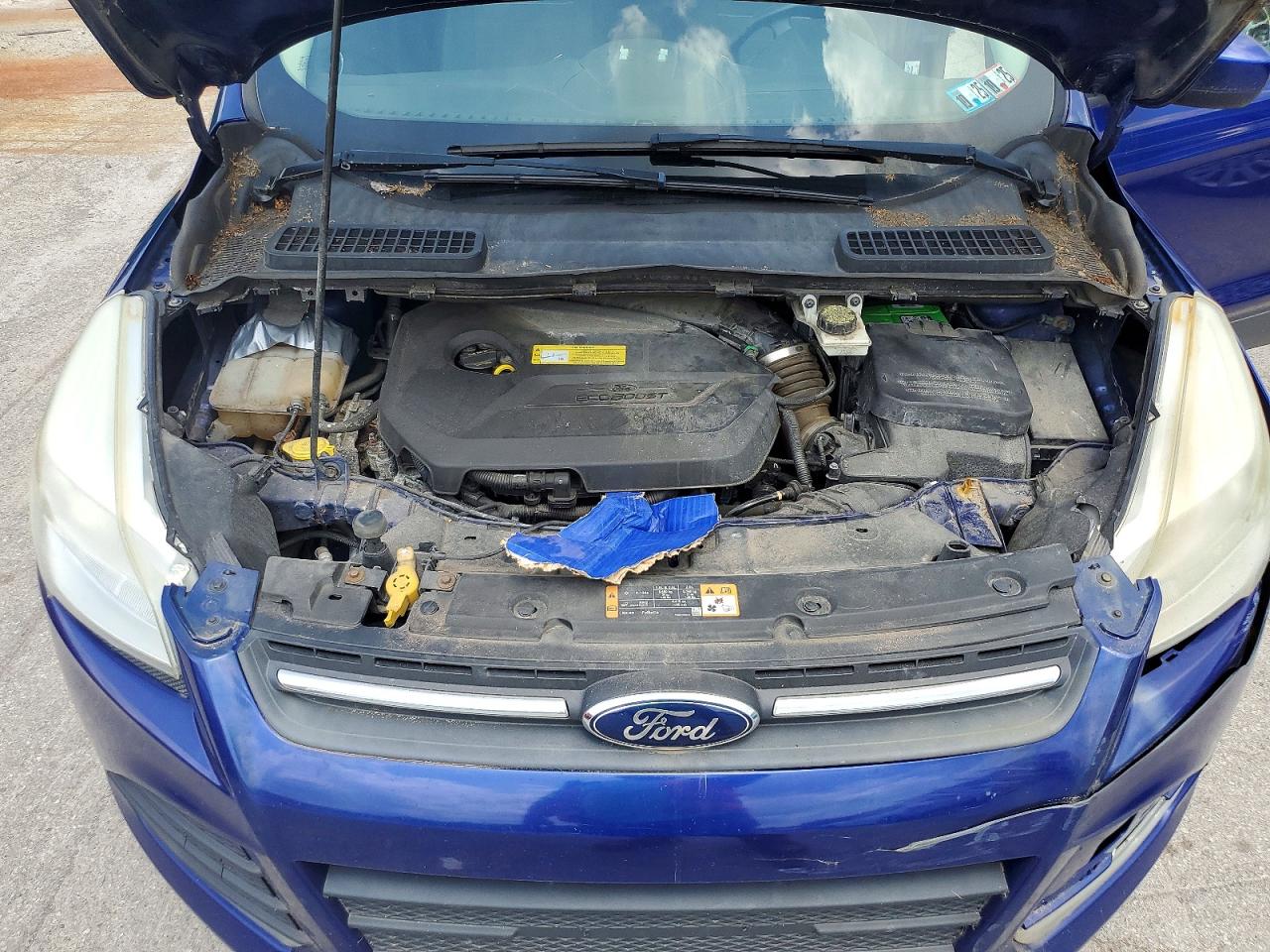 2014 Ford Escape Se Blue vin: 1FMCU0GX8EUD10185