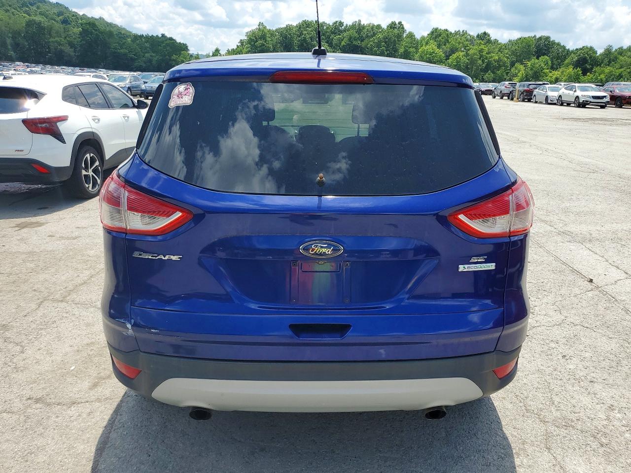 2014 Ford Escape Se Blue vin: 1FMCU0GX8EUD10185