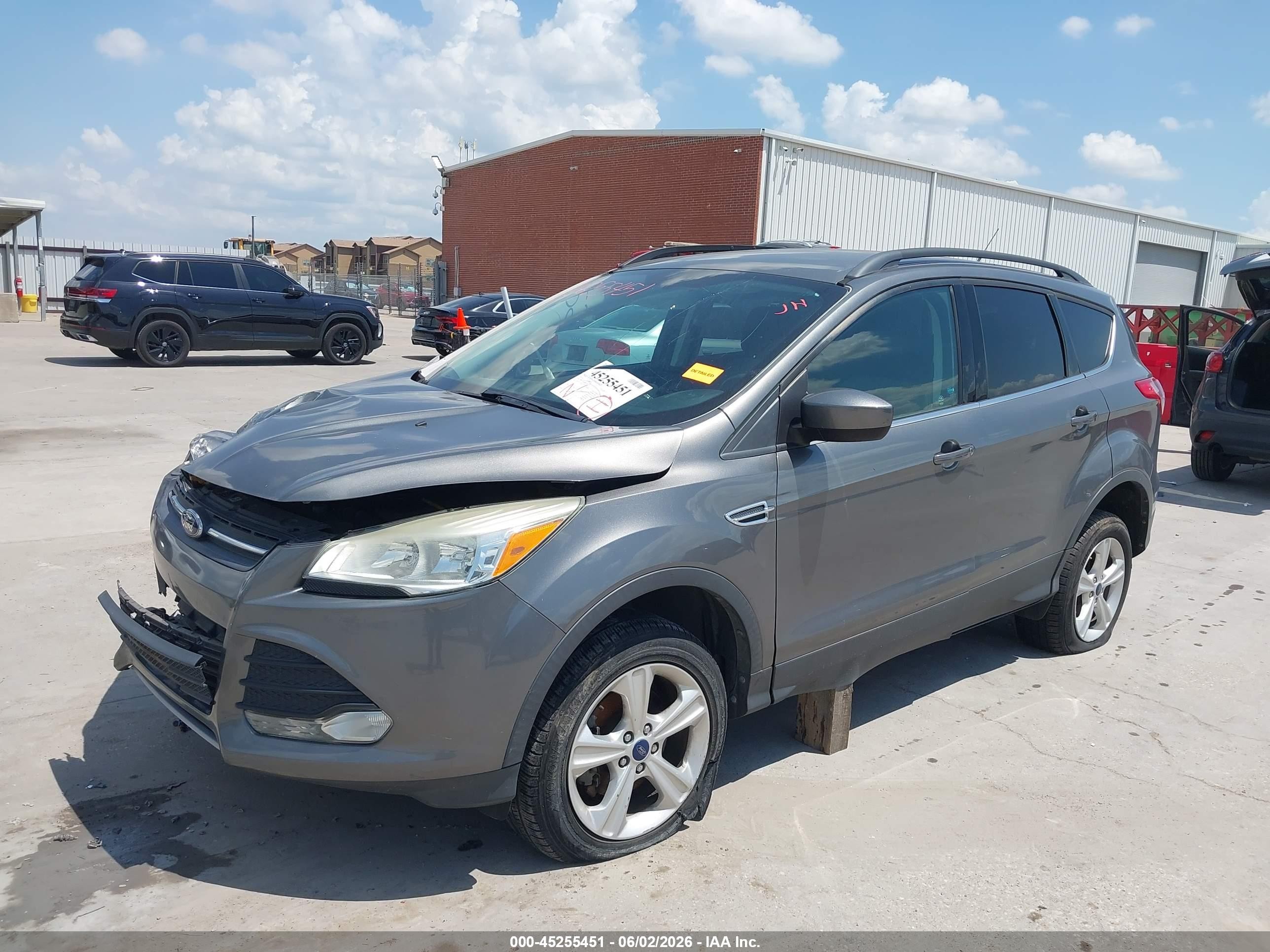2014 Ford Escape Se Gray vin: 1FMCU0GX8EUD24197