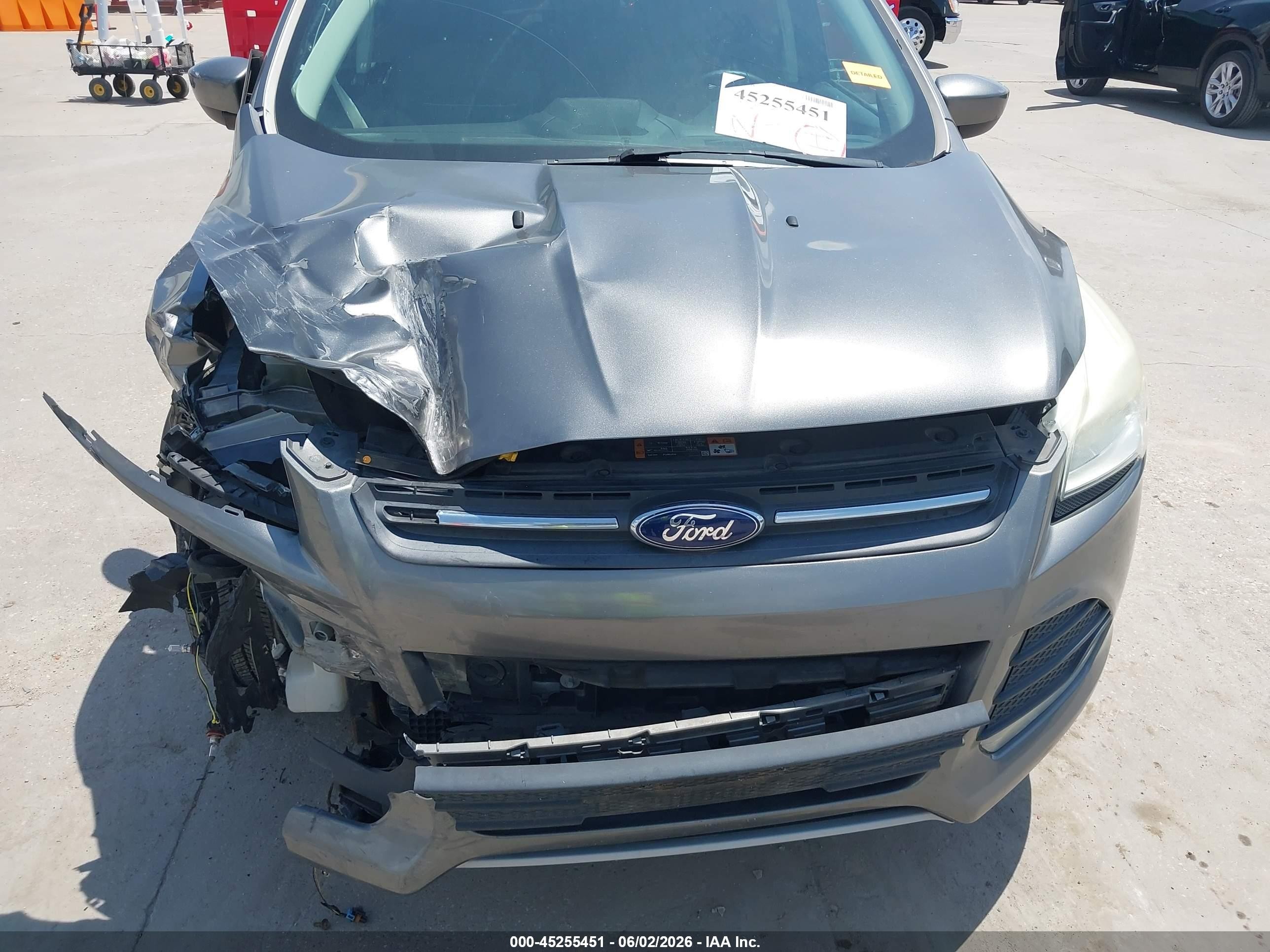 2014 Ford Escape Se Gray vin: 1FMCU0GX8EUD24197