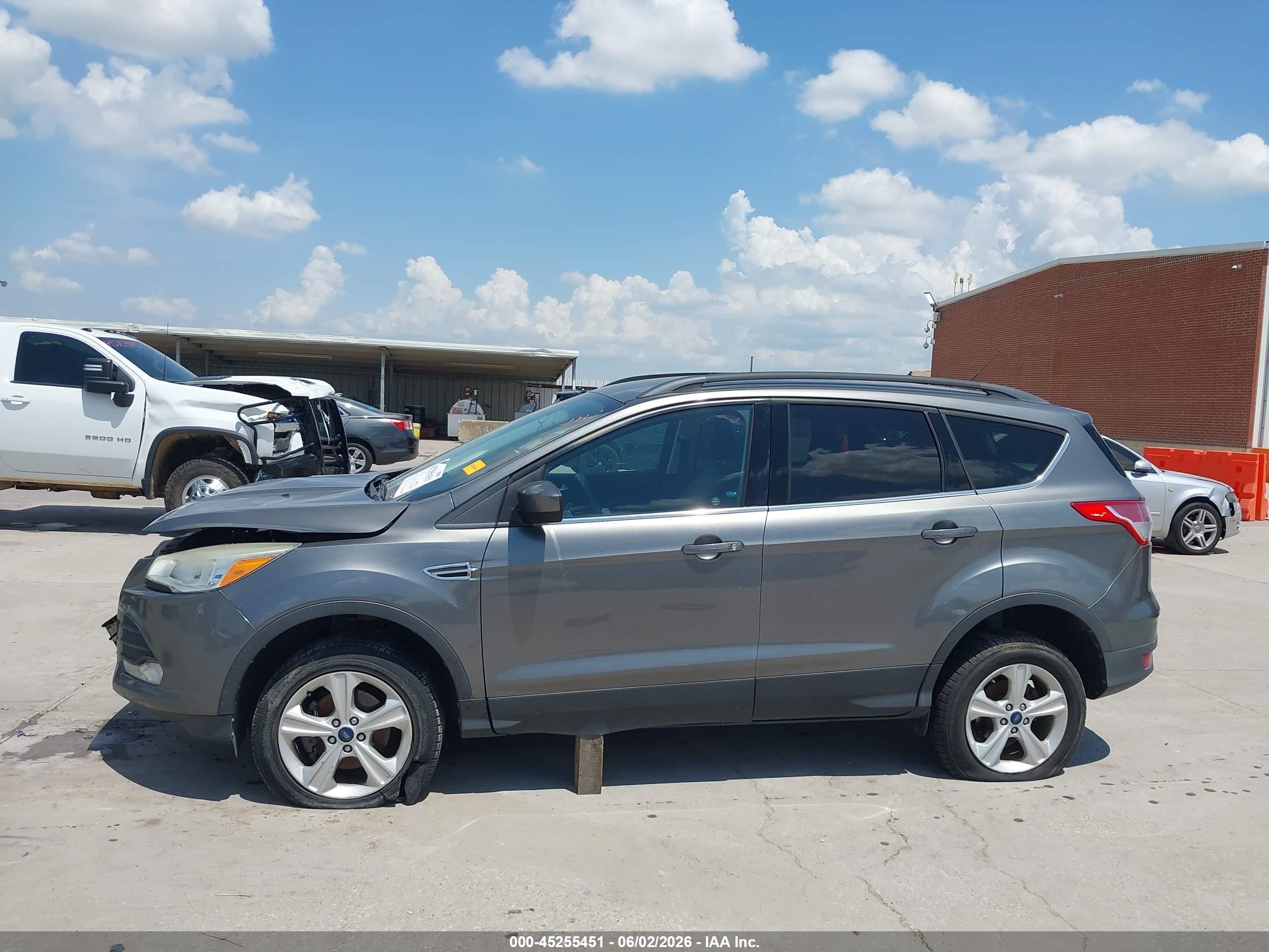 2014 Ford Escape Se Gray vin: 1FMCU0GX8EUD24197