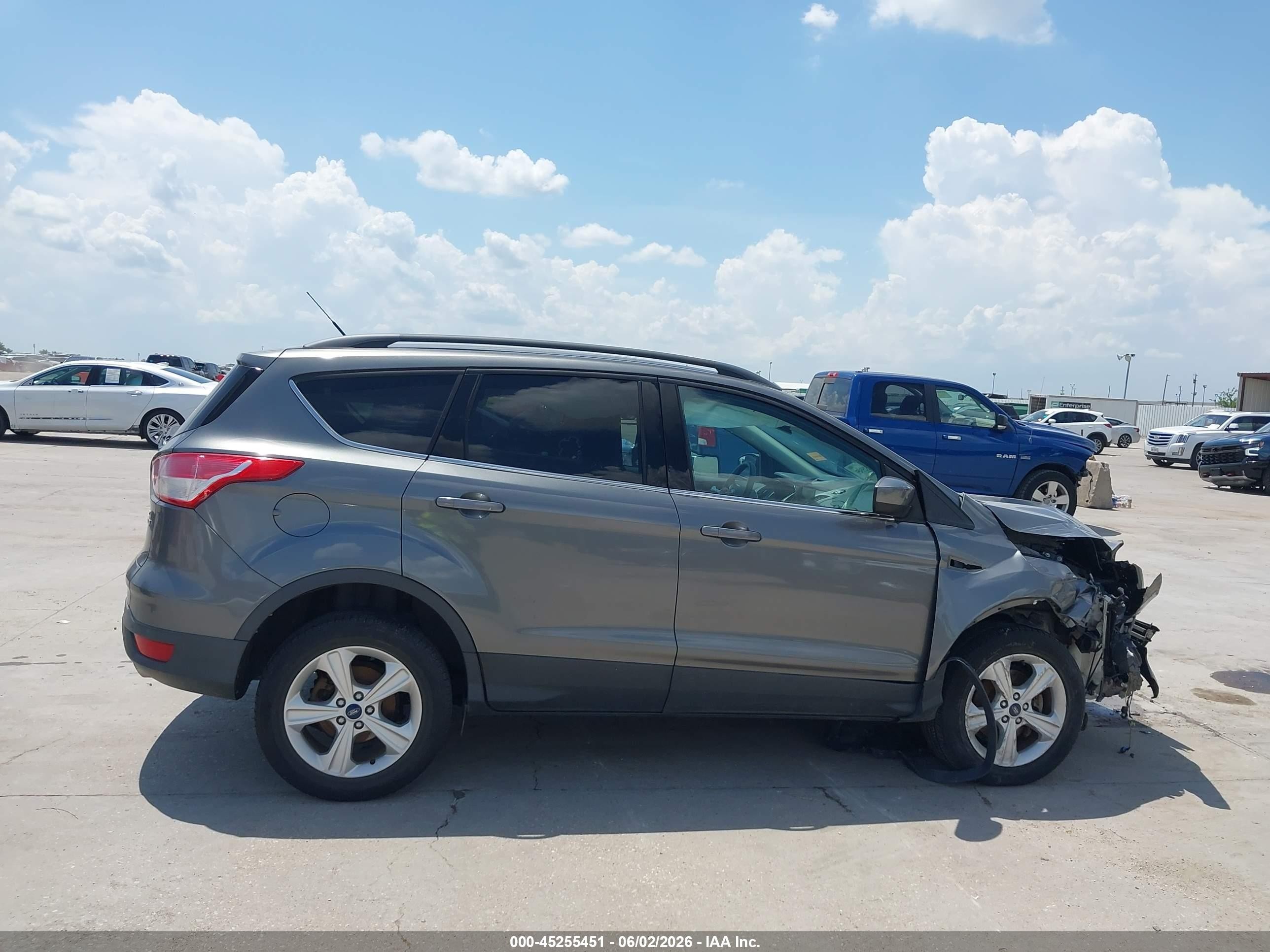 2014 Ford Escape Se Gray vin: 1FMCU0GX8EUD24197