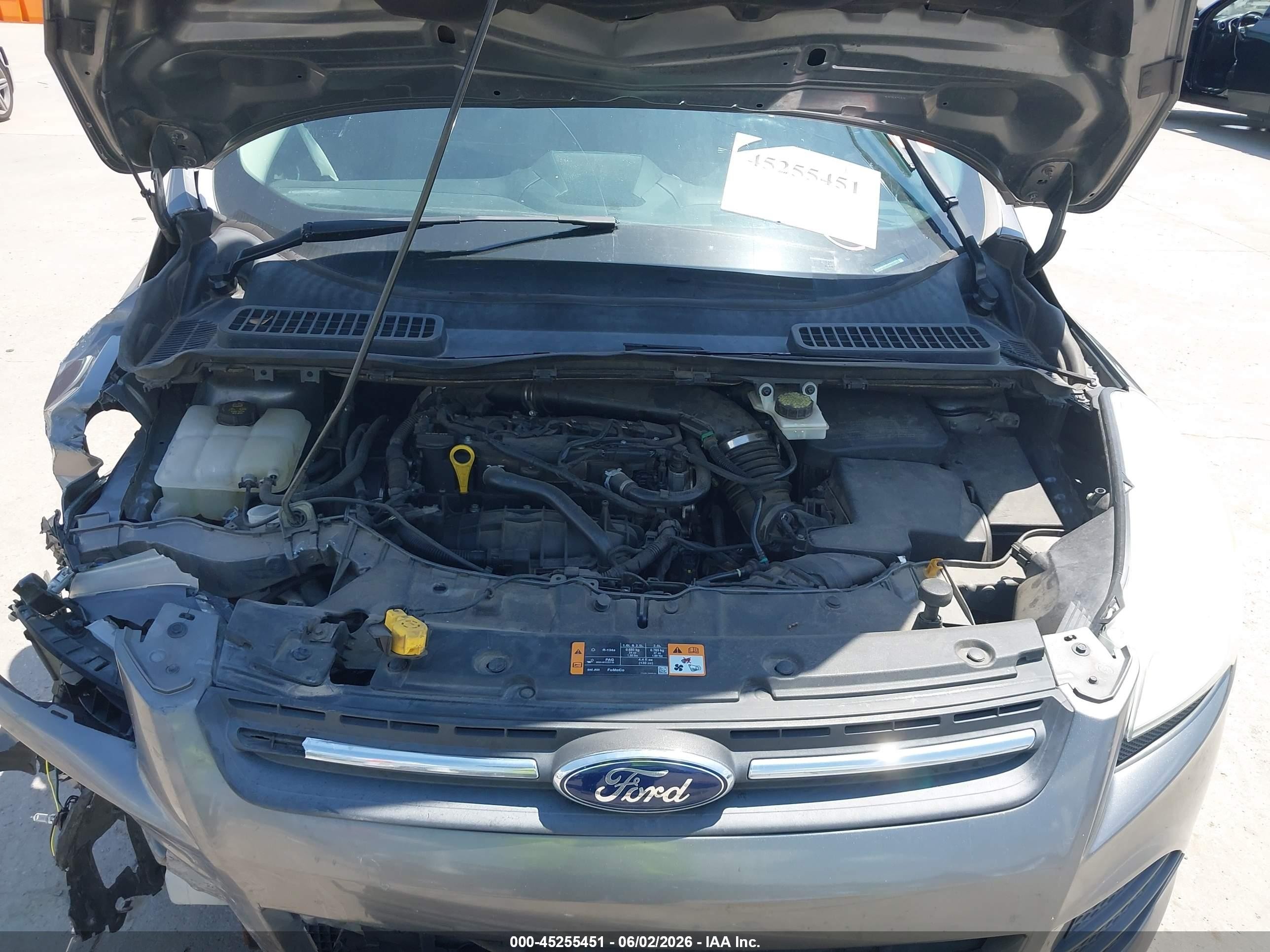 2014 Ford Escape Se Gray vin: 1FMCU0GX8EUD24197