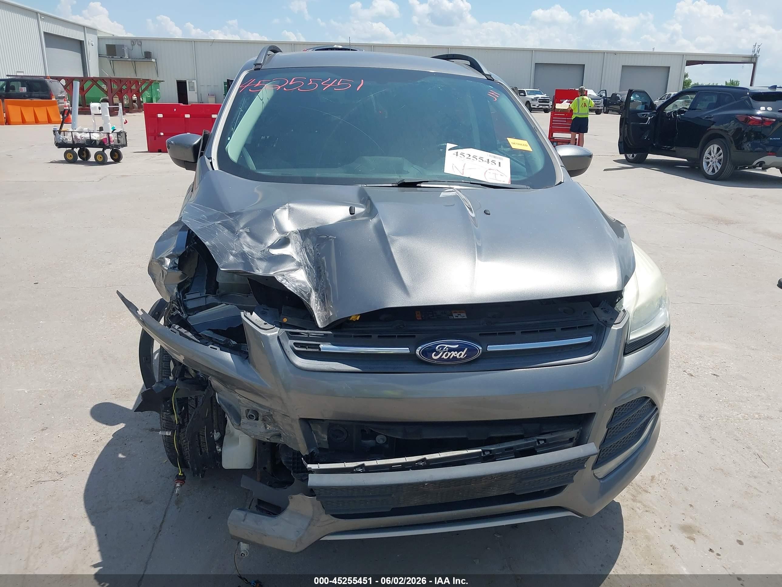 2014 Ford Escape Se Gray vin: 1FMCU0GX8EUD24197