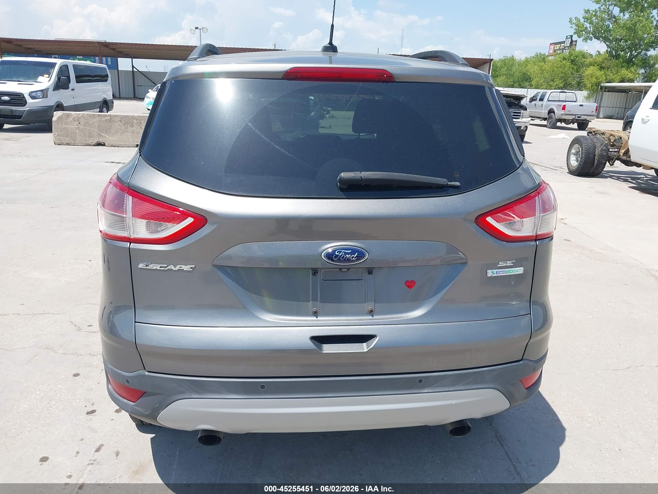 2014 Ford Escape Se Gray vin: 1FMCU0GX8EUD24197
