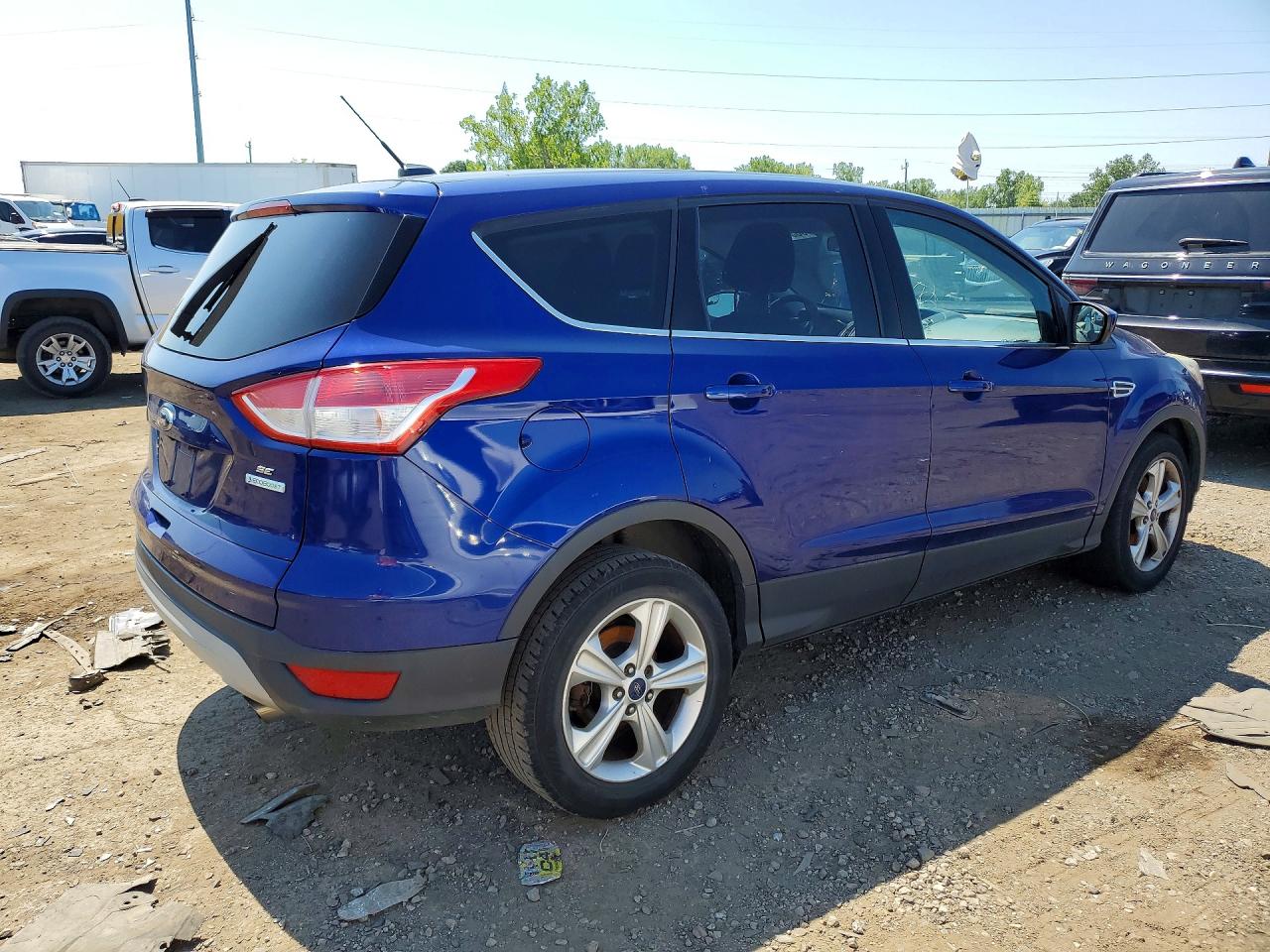 2014 Ford Escape Se Blue vin: 1FMCU0GX8EUD26015