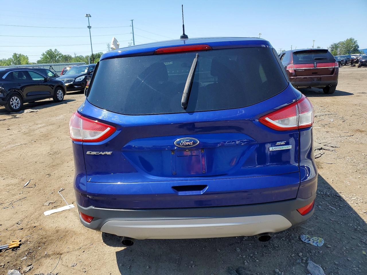 2014 Ford Escape Se Blue vin: 1FMCU0GX8EUD26015
