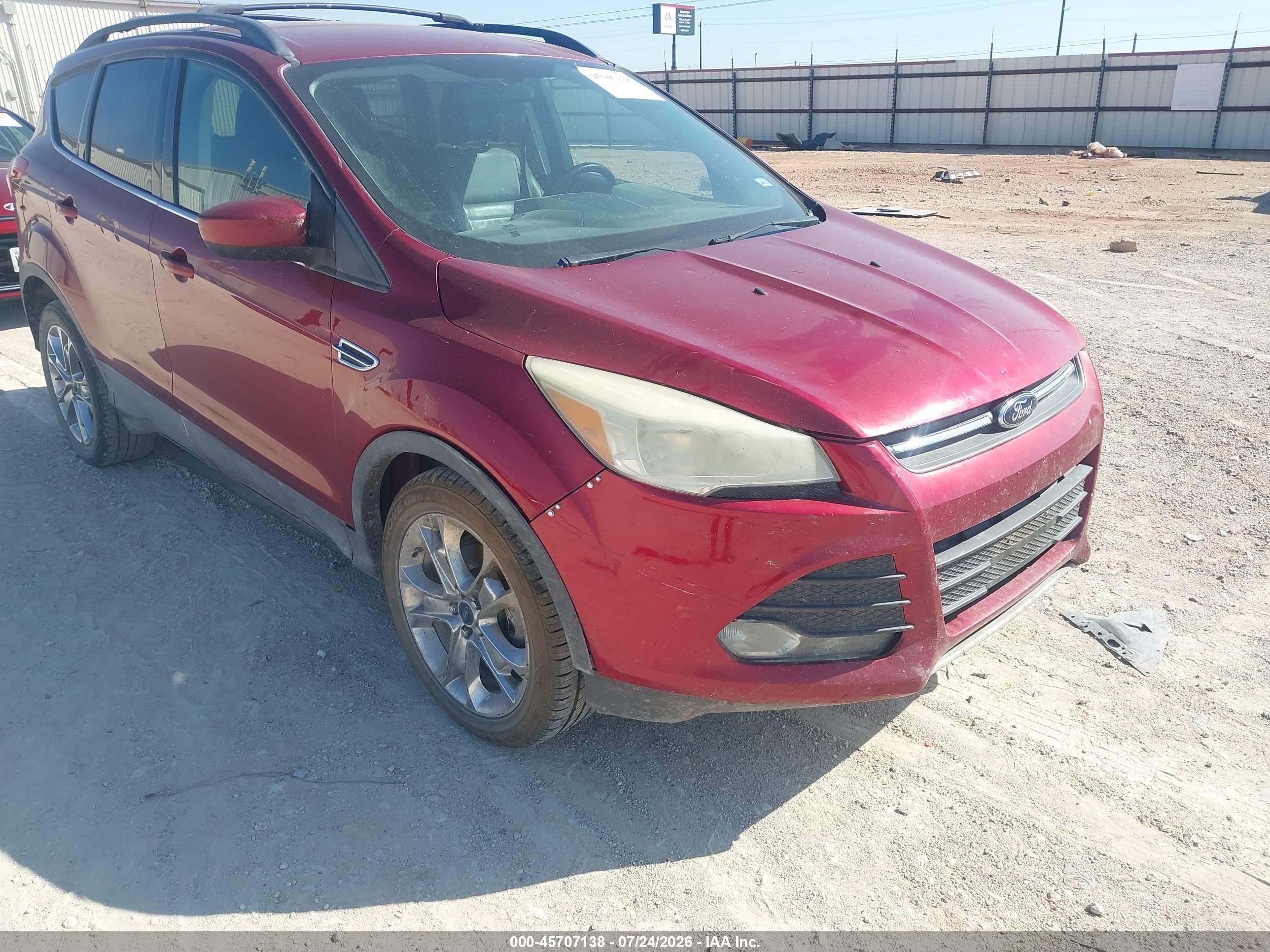 2014 Ford Escape Se Burgundy vin: 1FMCU0GX8EUD43638