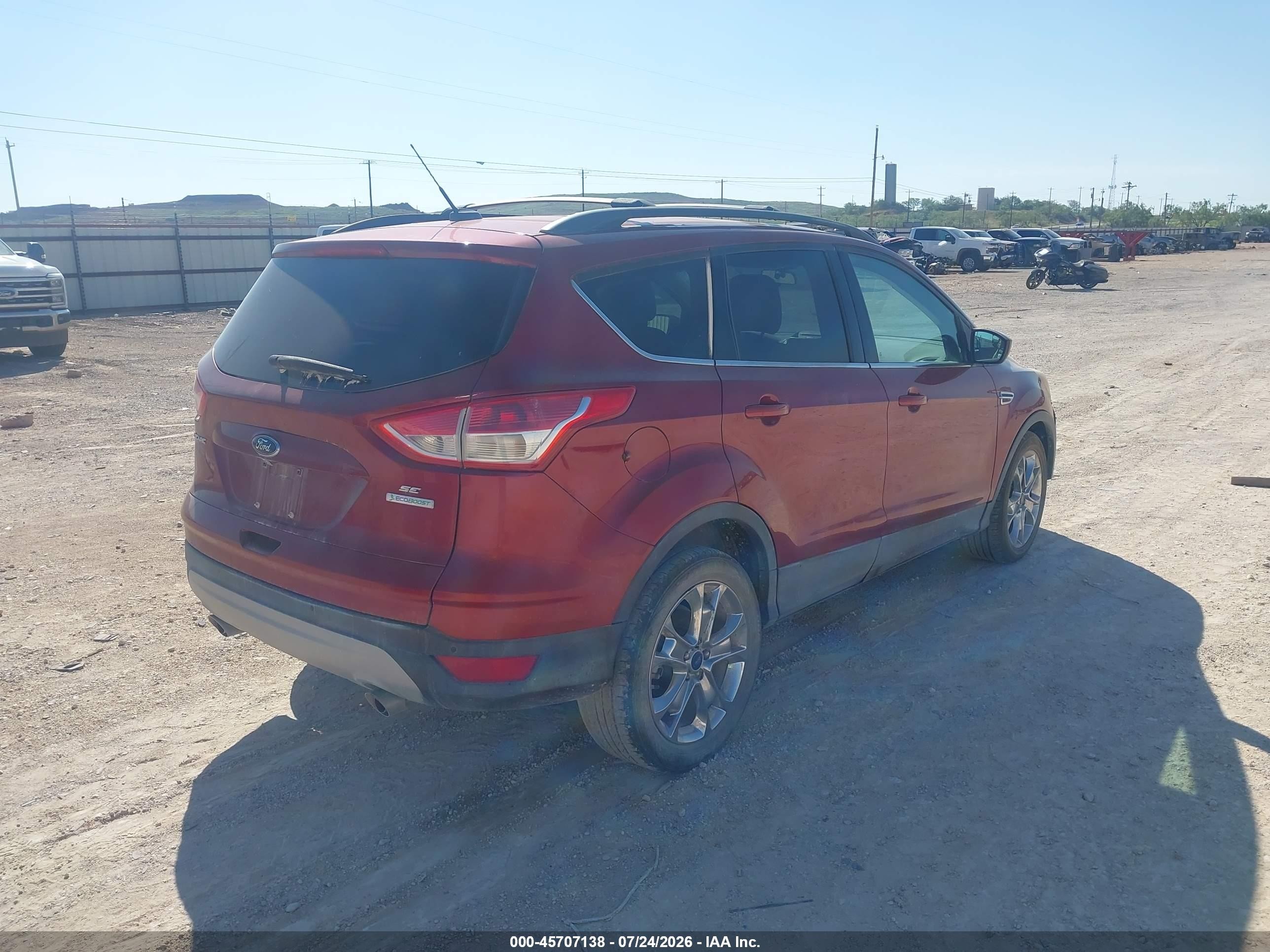 2014 Ford Escape Se Burgundy vin: 1FMCU0GX8EUD43638