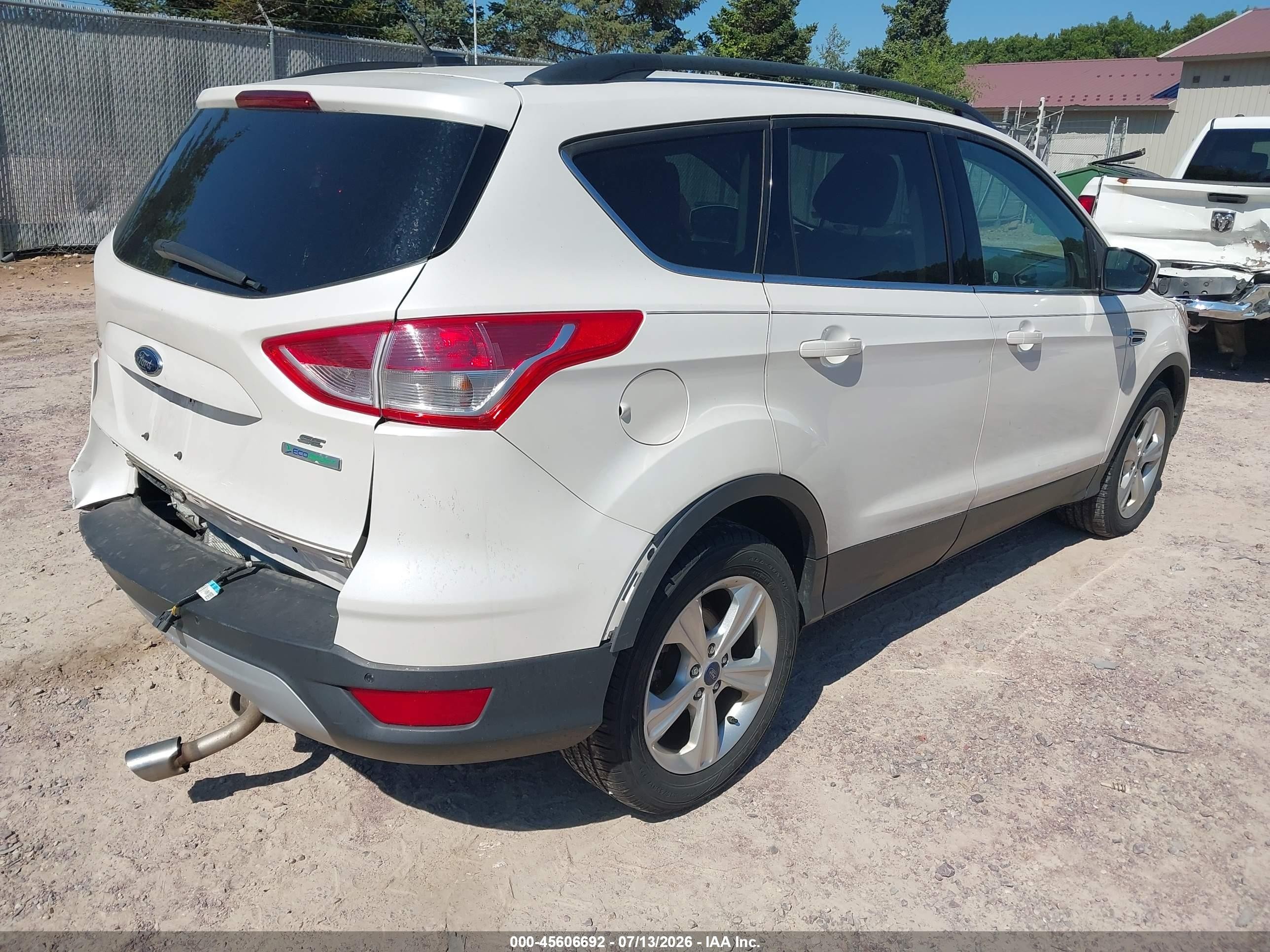 2014 Ford Escape Se Белый vin: 1FMCU0GX8EUD57572