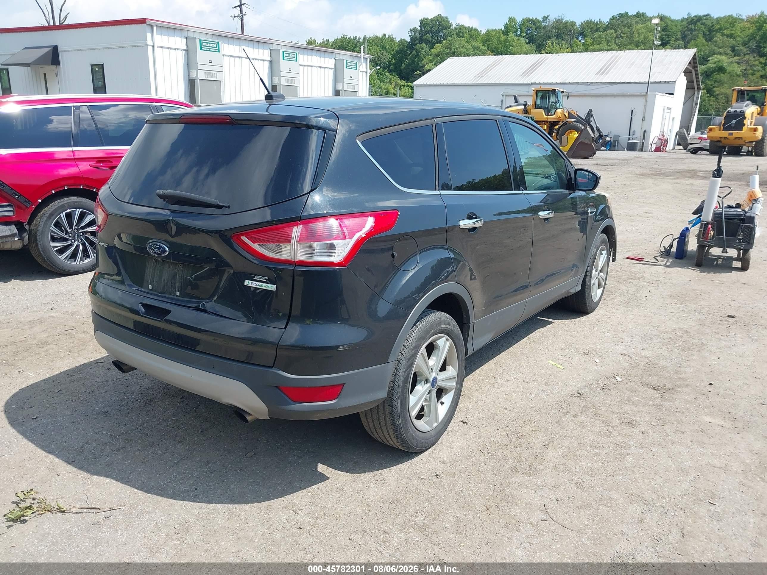 2014 Ford Escape Se Black vin: 1FMCU0GX8EUD85355