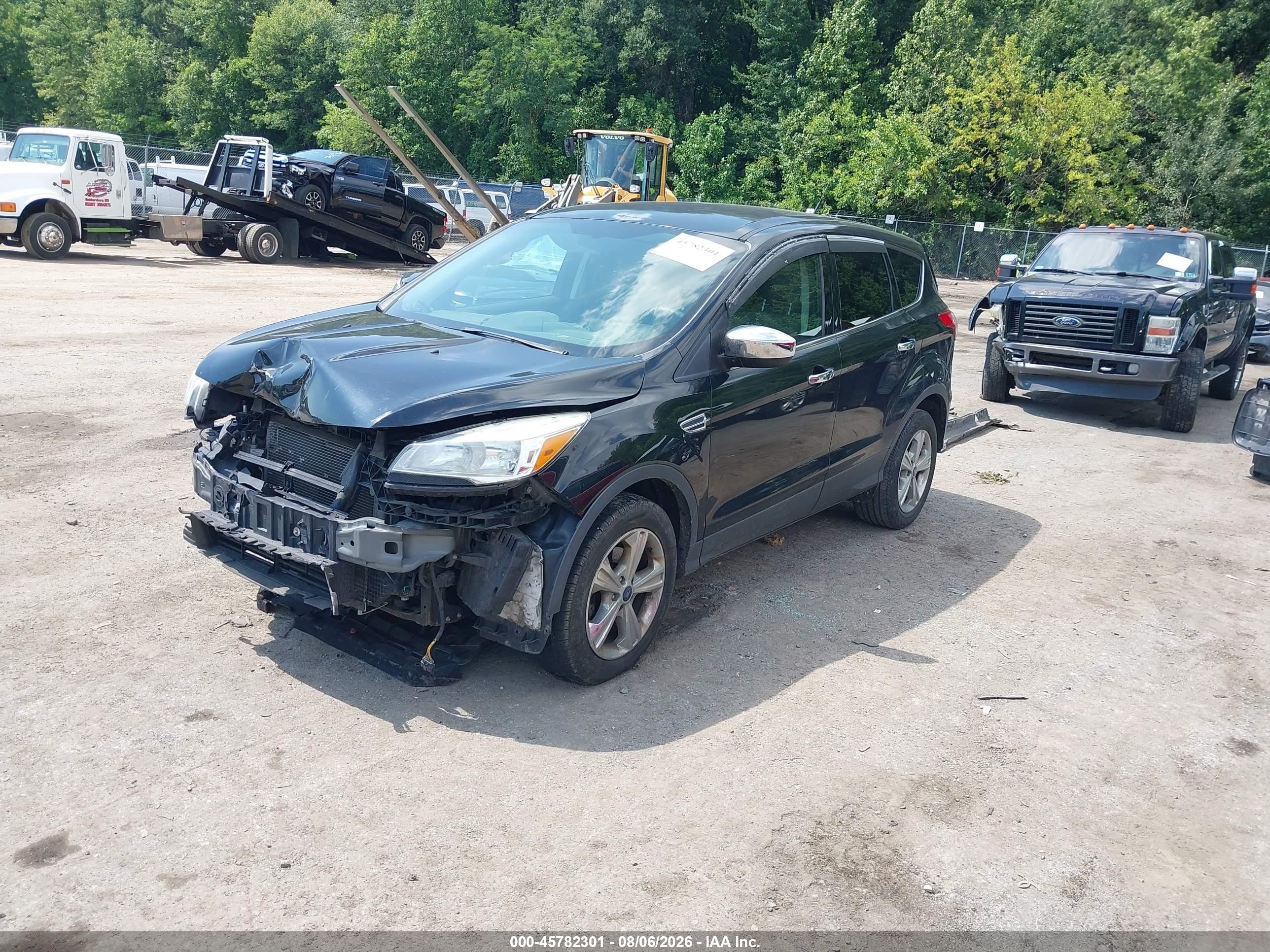 2014 Ford Escape Se Black vin: 1FMCU0GX8EUD85355