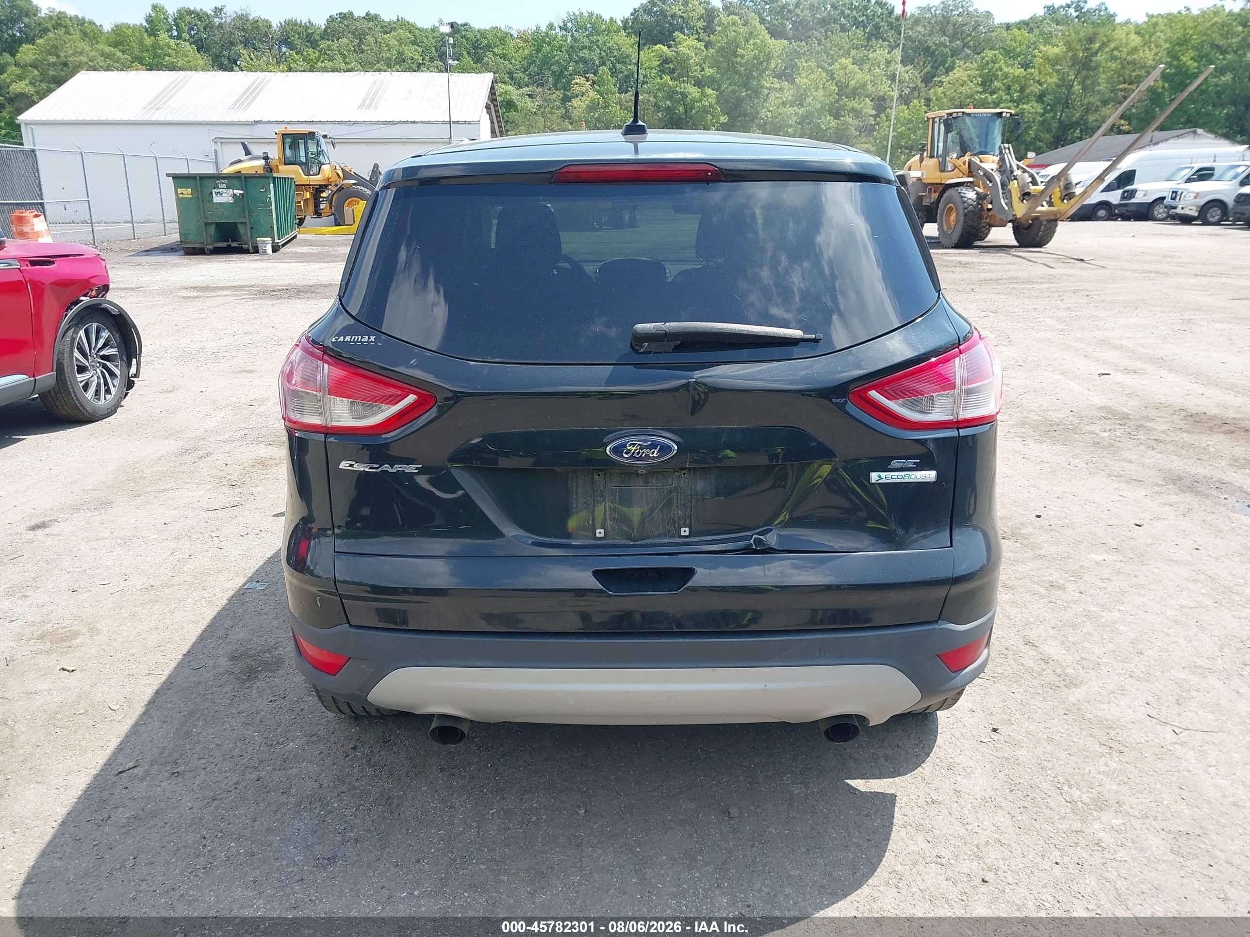 2014 Ford Escape Se Black vin: 1FMCU0GX8EUD85355