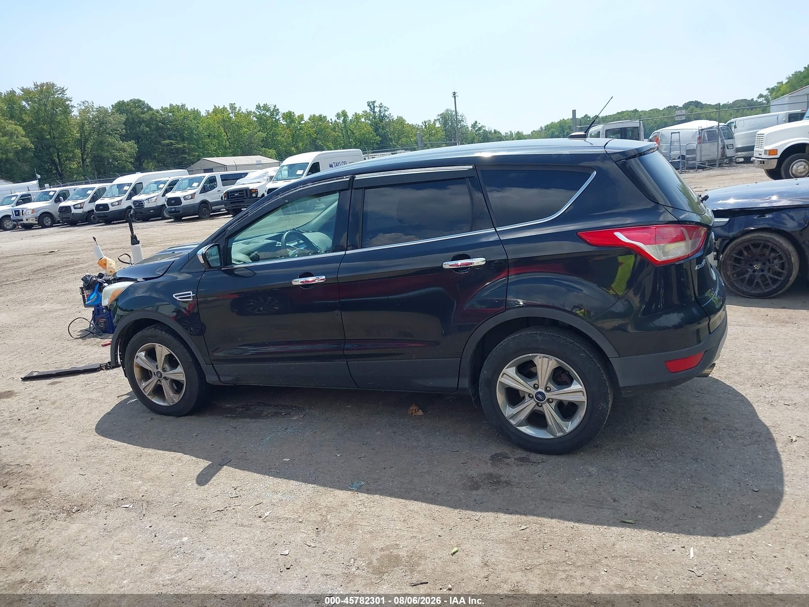 2014 Ford Escape Se Black vin: 1FMCU0GX8EUD85355