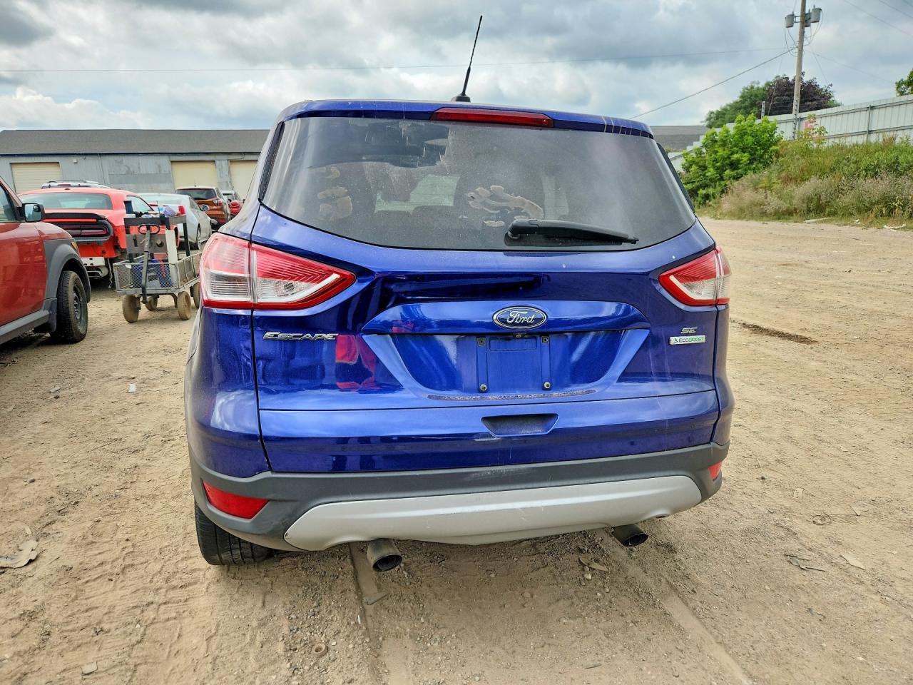 2014 Ford Escape Se Blue vin: 1FMCU0GX8EUE11355