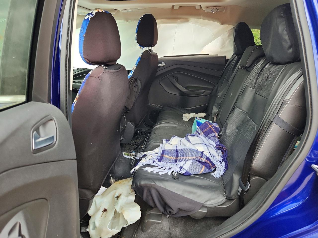 2014 Ford Escape Se Blue vin: 1FMCU0GX8EUE11355