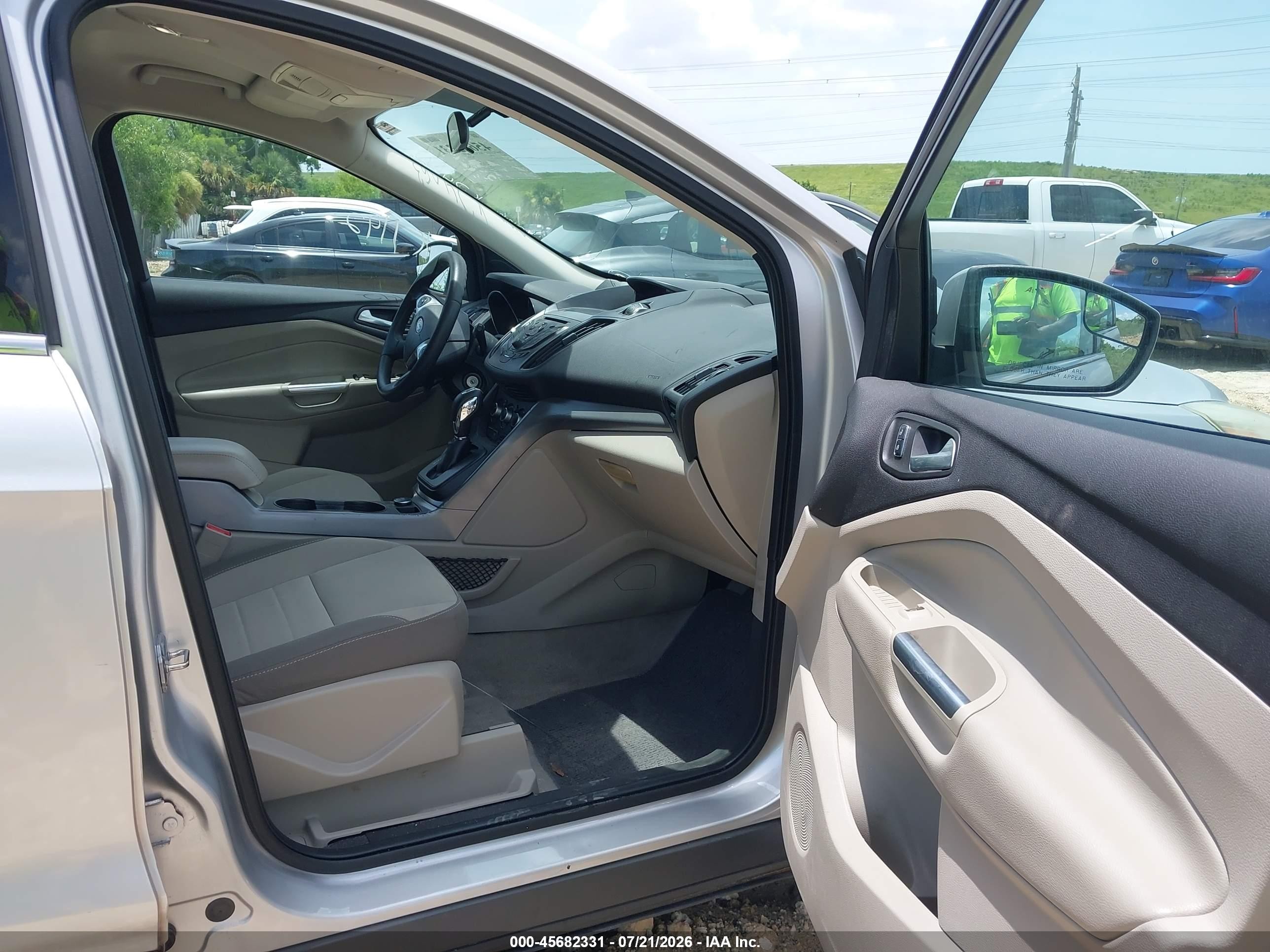 2014 Ford Escape Se Silver vin: 1FMCU0GX8EUE21142