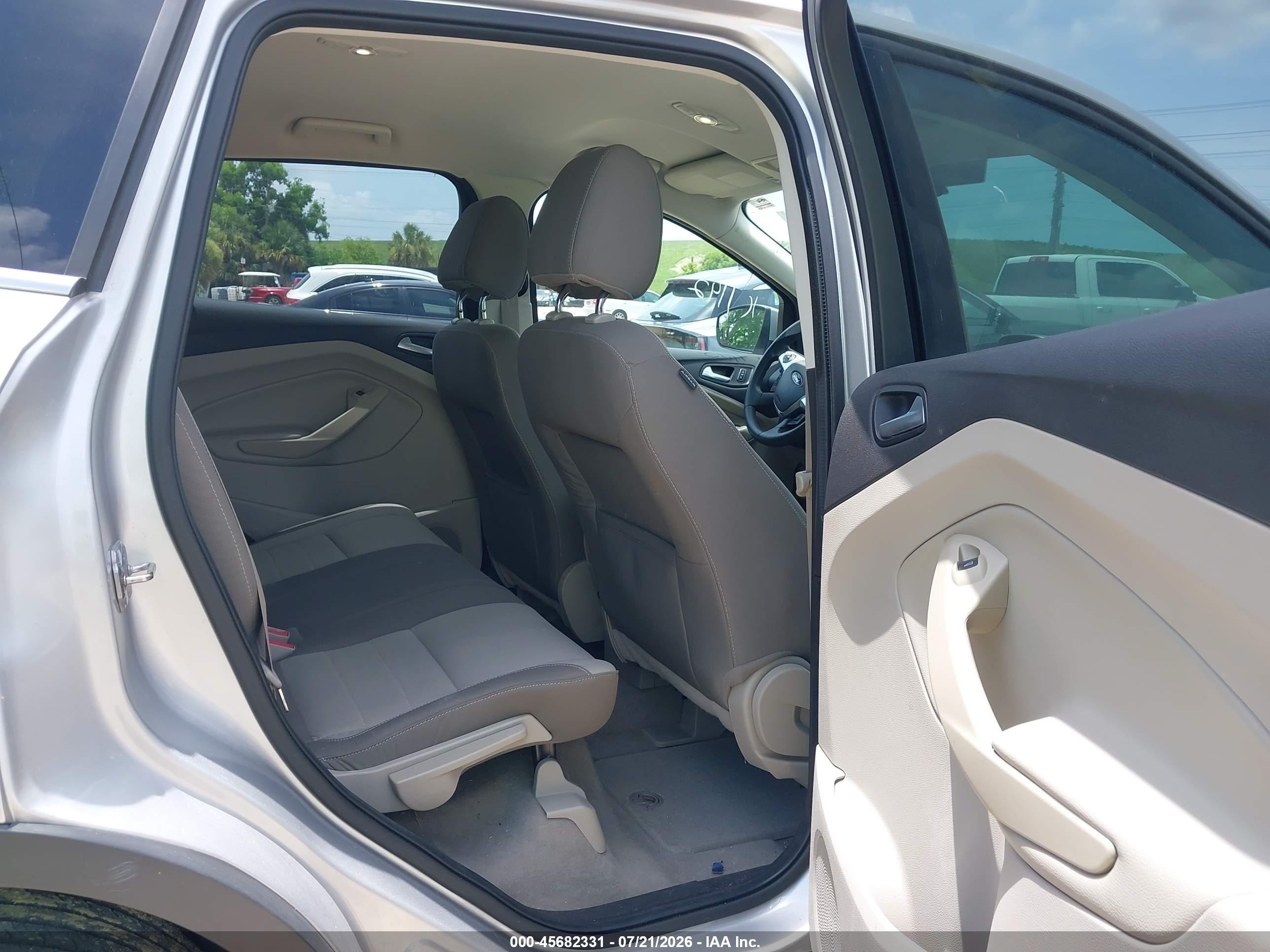 2014 Ford Escape Se Silver vin: 1FMCU0GX8EUE21142