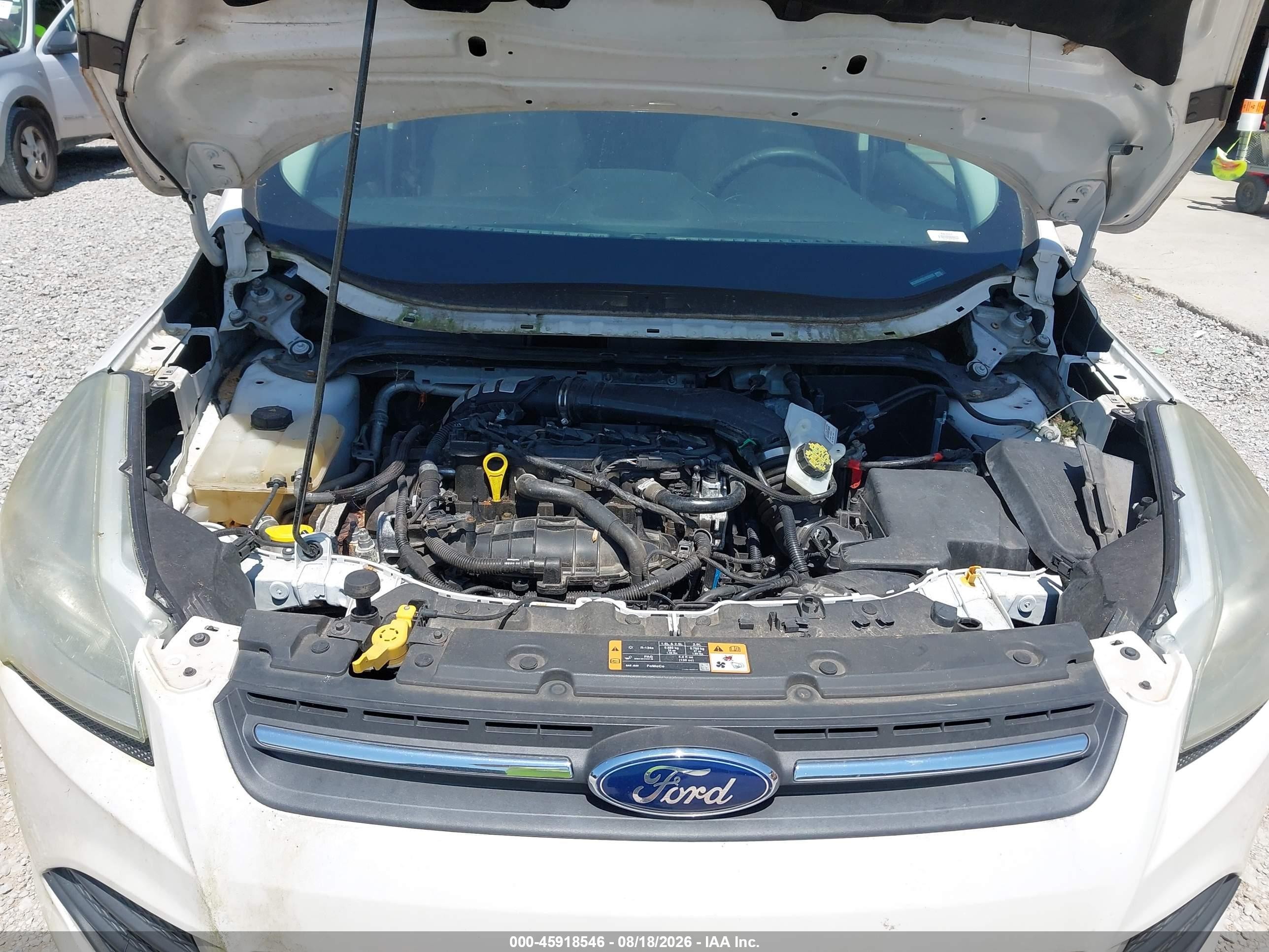 2014 Ford Escape Se Белый vin: 1FMCU0GX8EUE50205