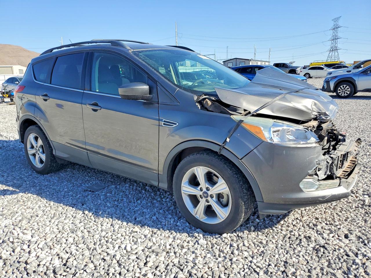 2014 Ford Escape Se Gray vin: 1FMCU0GX8EUE53508