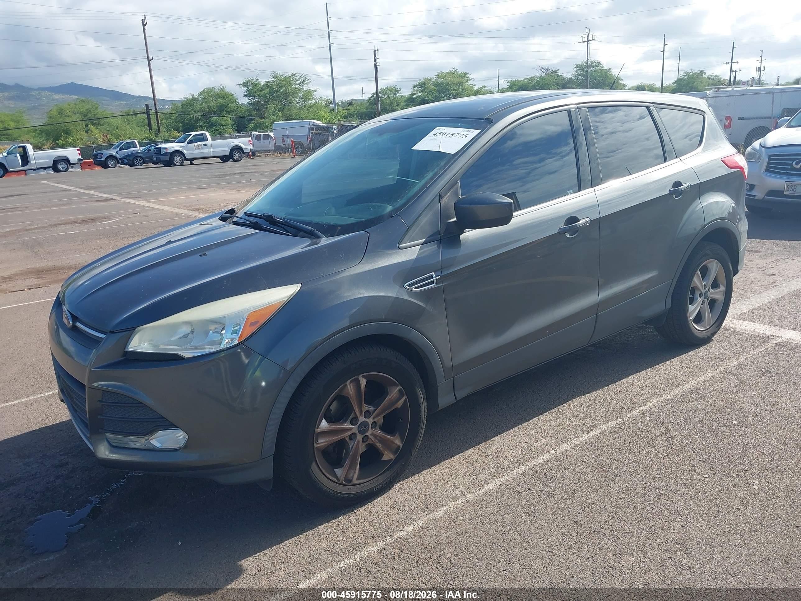 2015 Ford Escape Se Gray vin: 1FMCU0GX8FUA41803